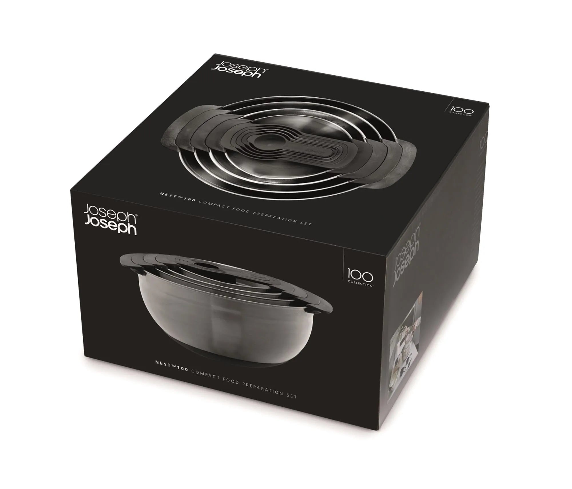 Vielseitiges 9-teiliges Nest Steel Set von Joseph Joseph für Profis.