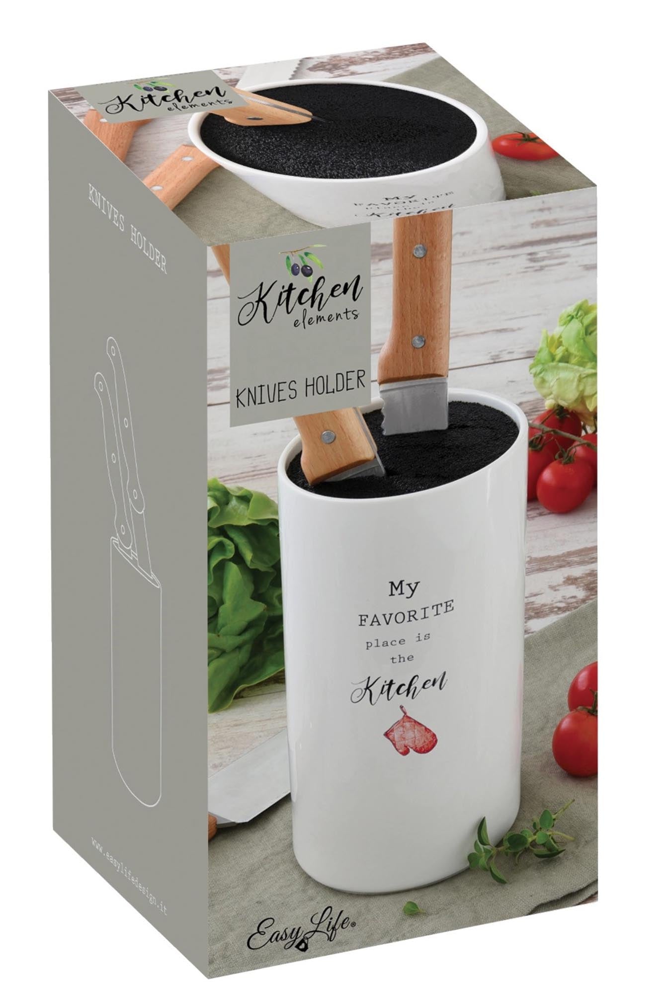 Kitchen Elements Messerblock in GB, Porz., 11x20cm