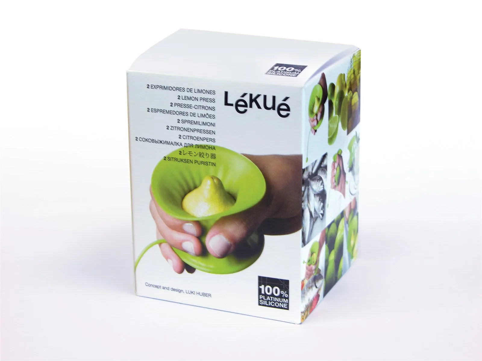 Lékué Zitronenpresse 2er Set: Frischer Saft, stilvoll und kompakt.