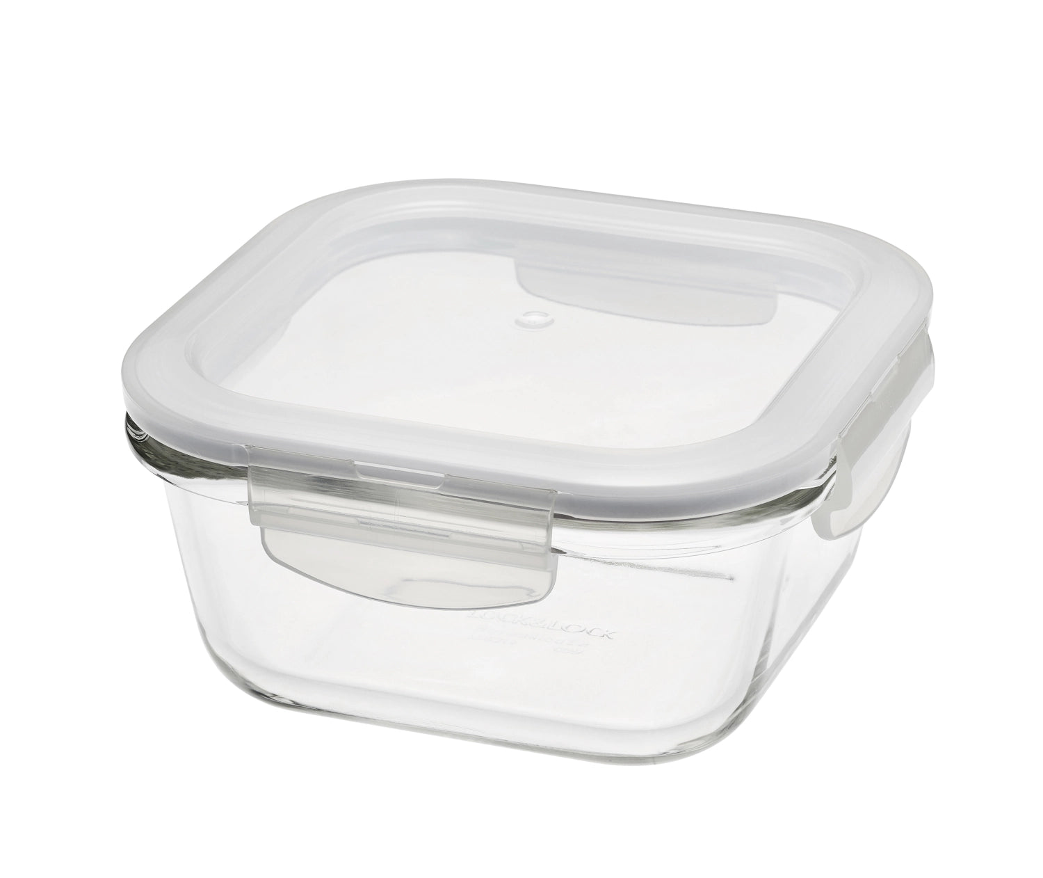 Récipient en verre de four avec couvercle carré 0,5 lt