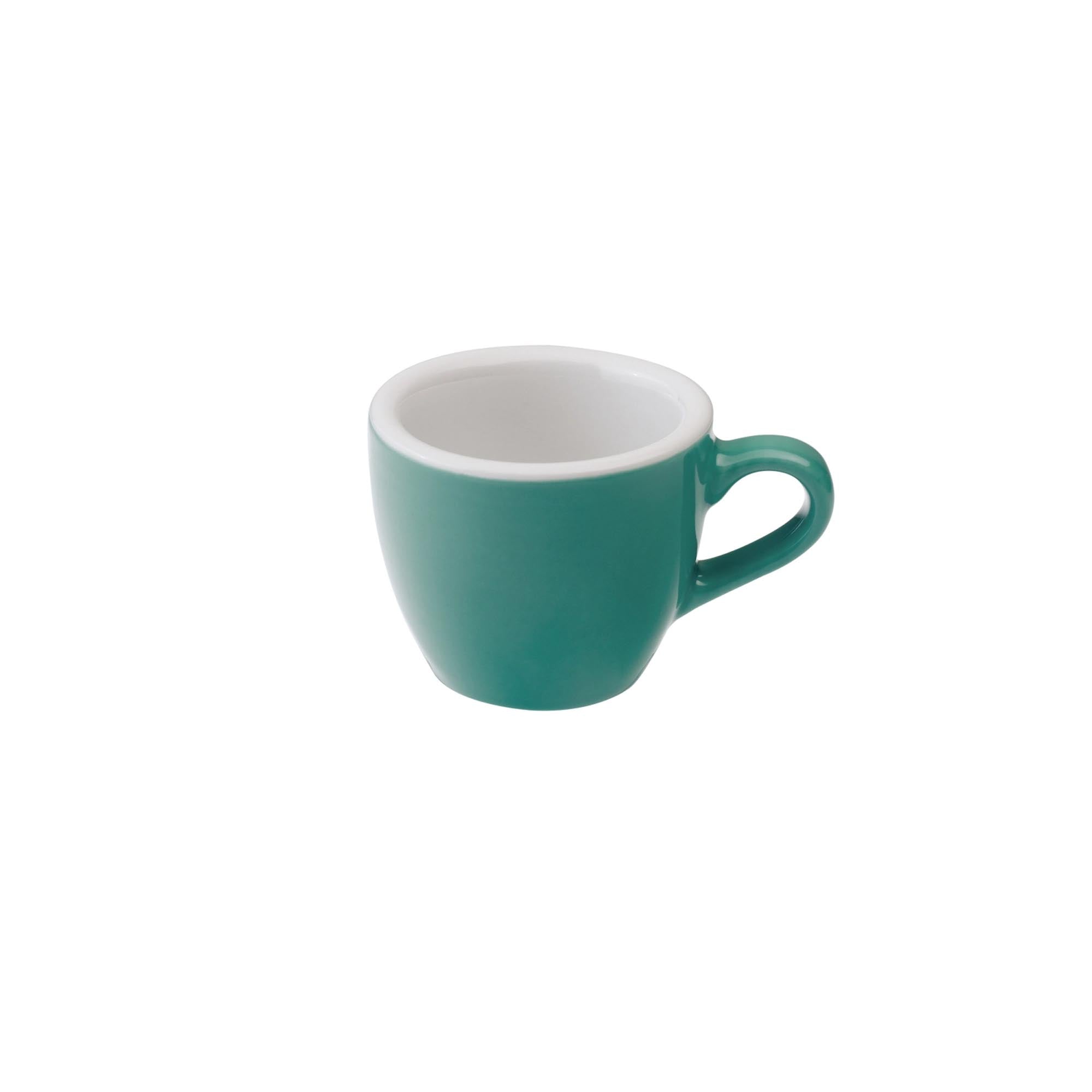 Egg Espresso Tasse 80ml in Blaugrün präsentiert im Onlineshop von KAQTU Design AG. Espressotassen ist von Loveramics