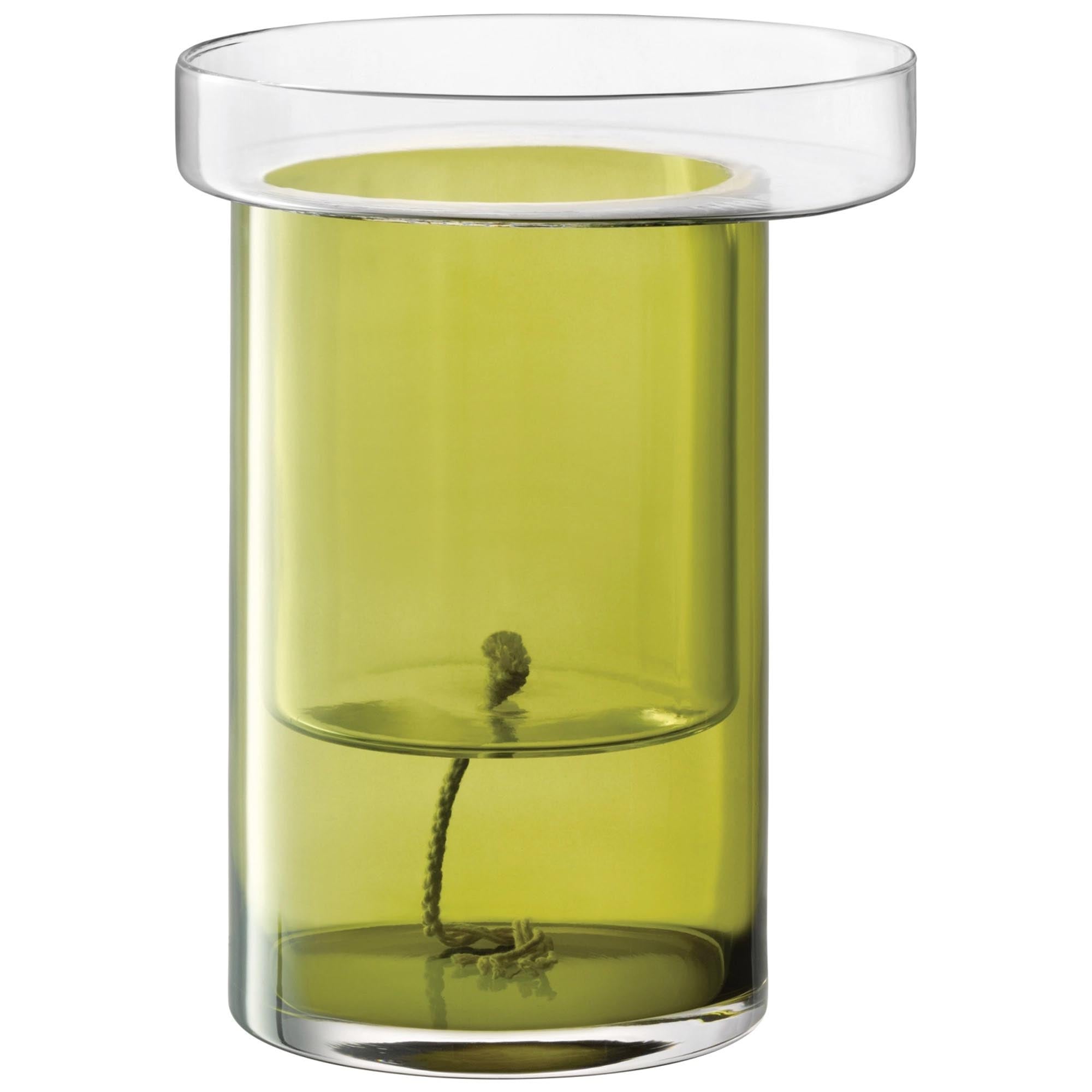 Balcone per piante Auto -acqua H35 Ø26 cm Clear/Olive Green