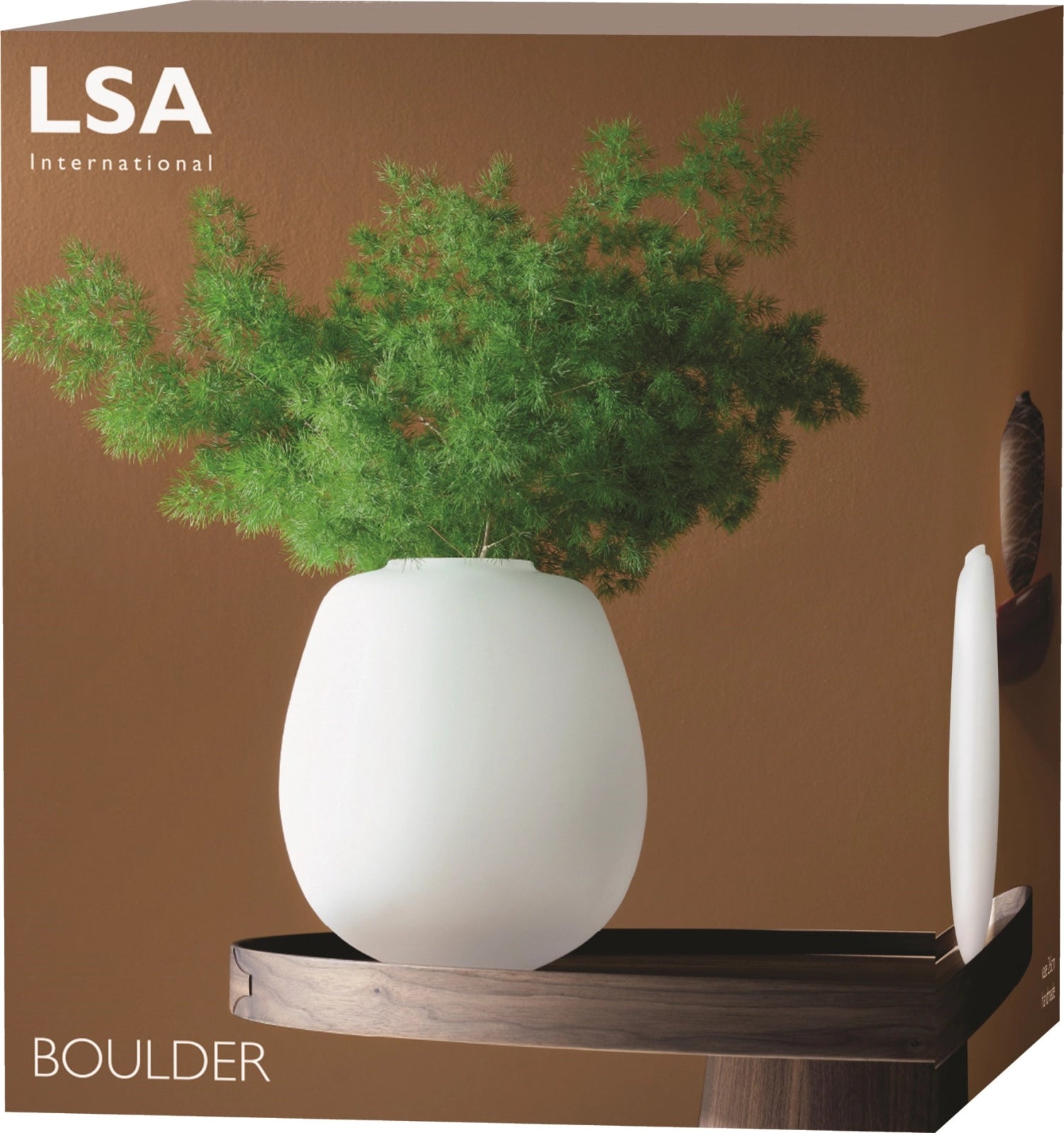 Boulder Vase H31cm Kalken Kette - KAQTU Design