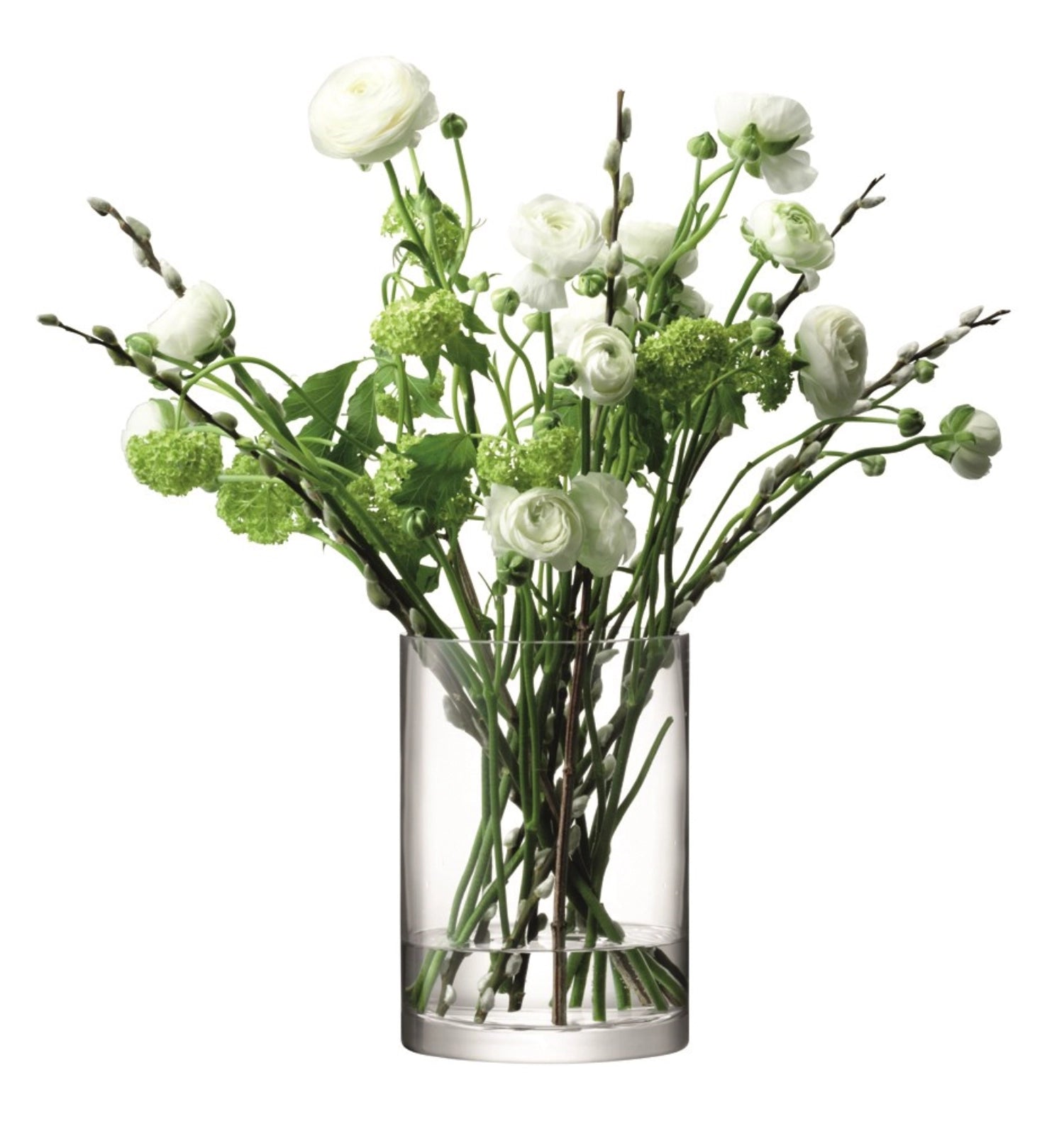 Cougeoir en vase de colonne H24 X Ø17cm - Clear
