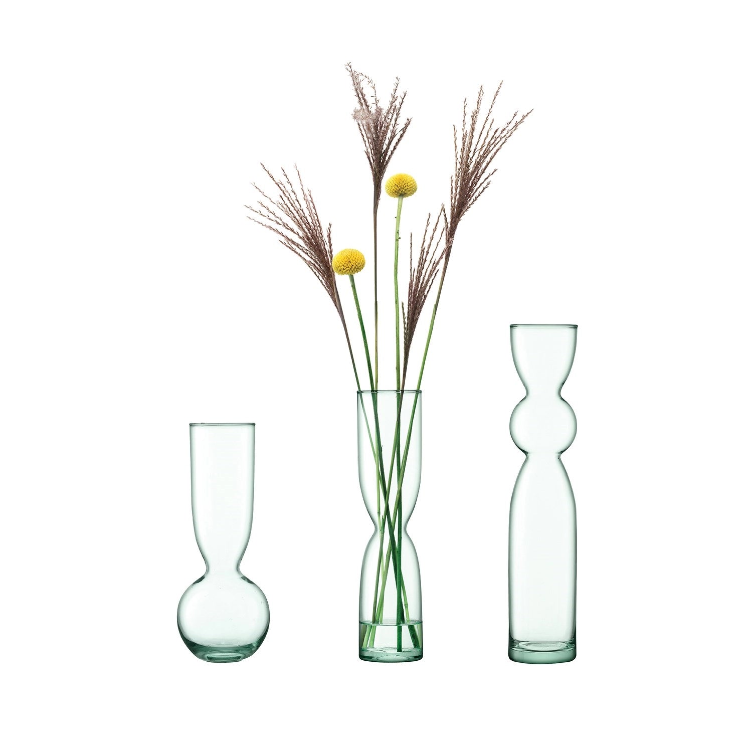 Canopy Trio Vase Set  H25cm H30cm H35cm recy. Optik - KAQTU Design