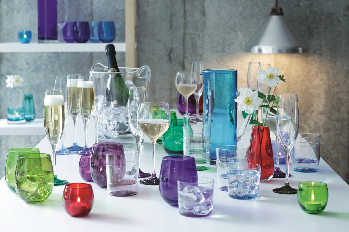 4er Set Coro Becher 310ml in Violett präsentiert im Onlineshop von KAQTU Design AG. Glas ist von LSA