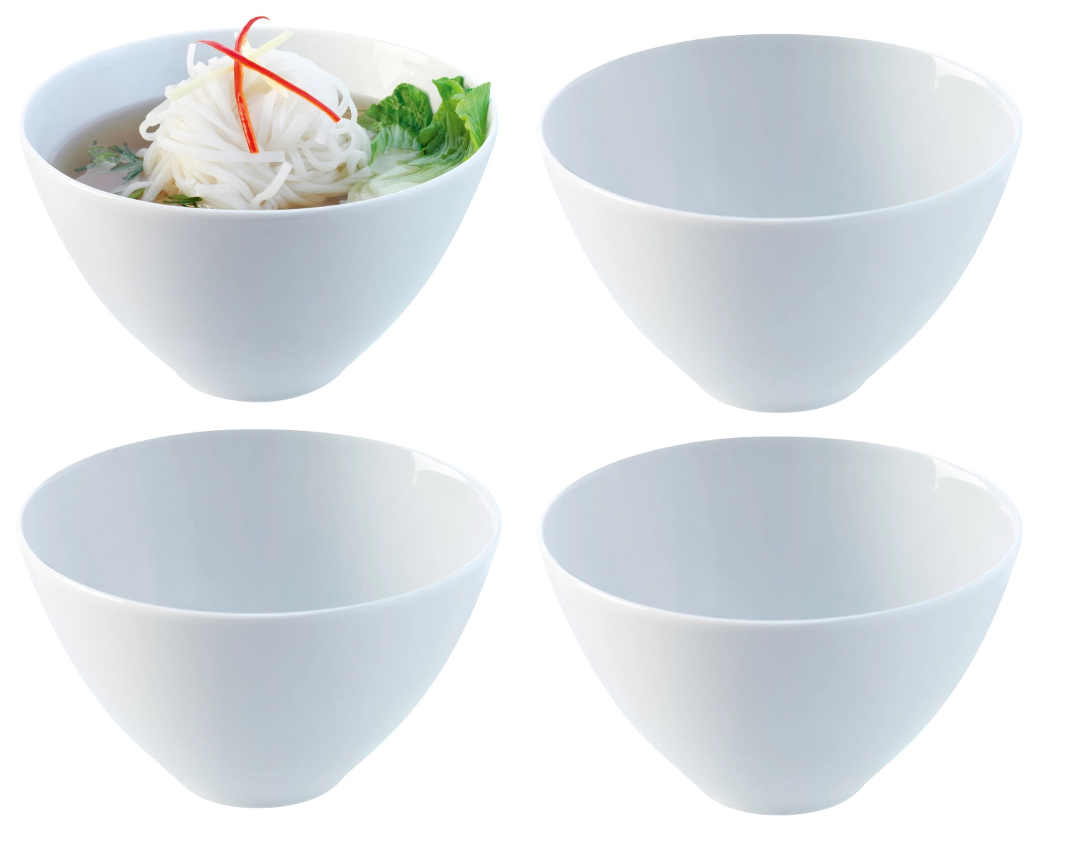 4er Set Dine Suppen- Nudelschale Ø16cm - KAQTU Design
