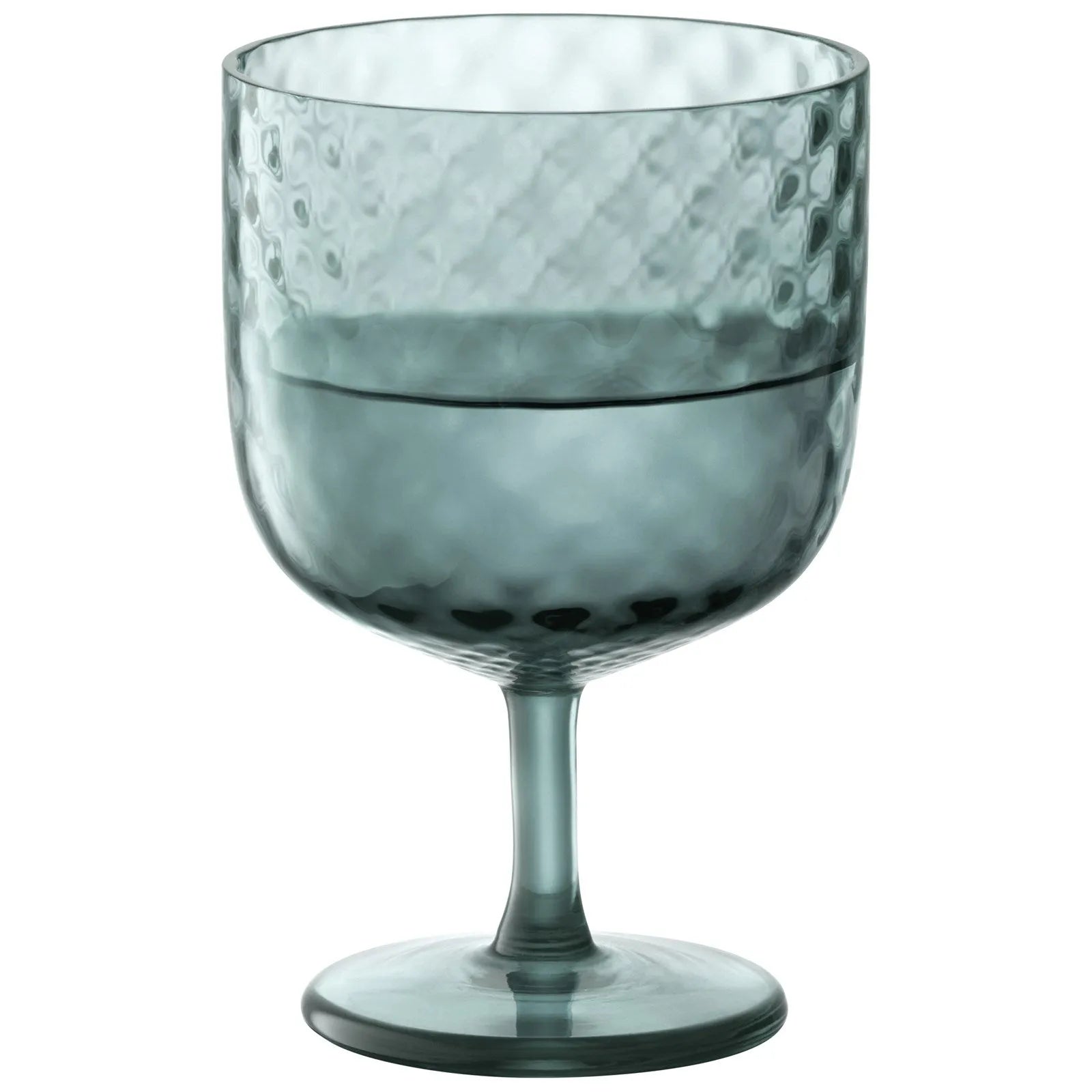 Elegantes 2er Set LSA Dapple Weingläser 325ml in Wasserblau.