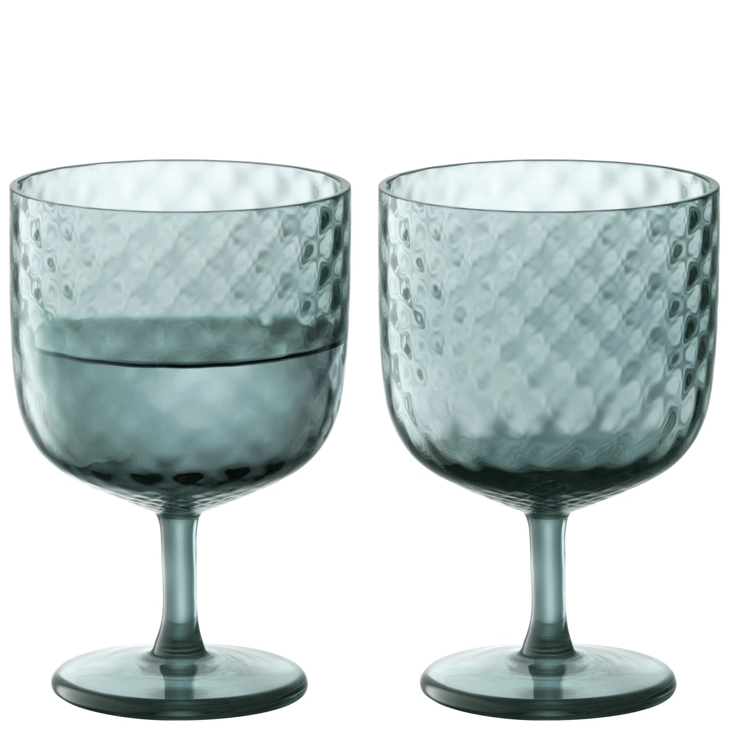 2 Set Daplle Wine Verre 325 ml d'eau bleu