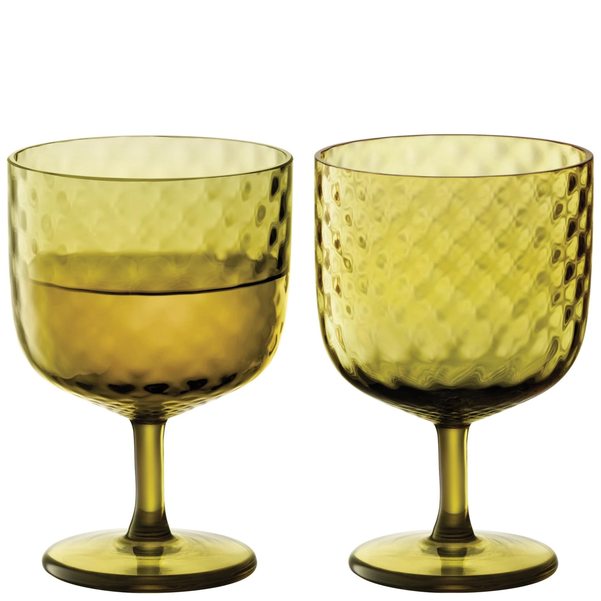 Elegante LSA Weingläser 325ml, Woodland Green: Hochwertiges Glas, optimales Trinkerlebnis, ideal für Rot- und Weissweine.