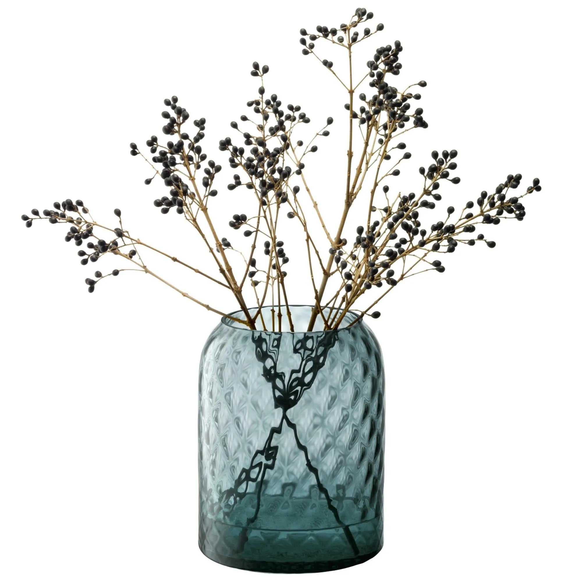 LSA Dapple Vase Laterne, 16cm, in erfrischendem Wasserblau.