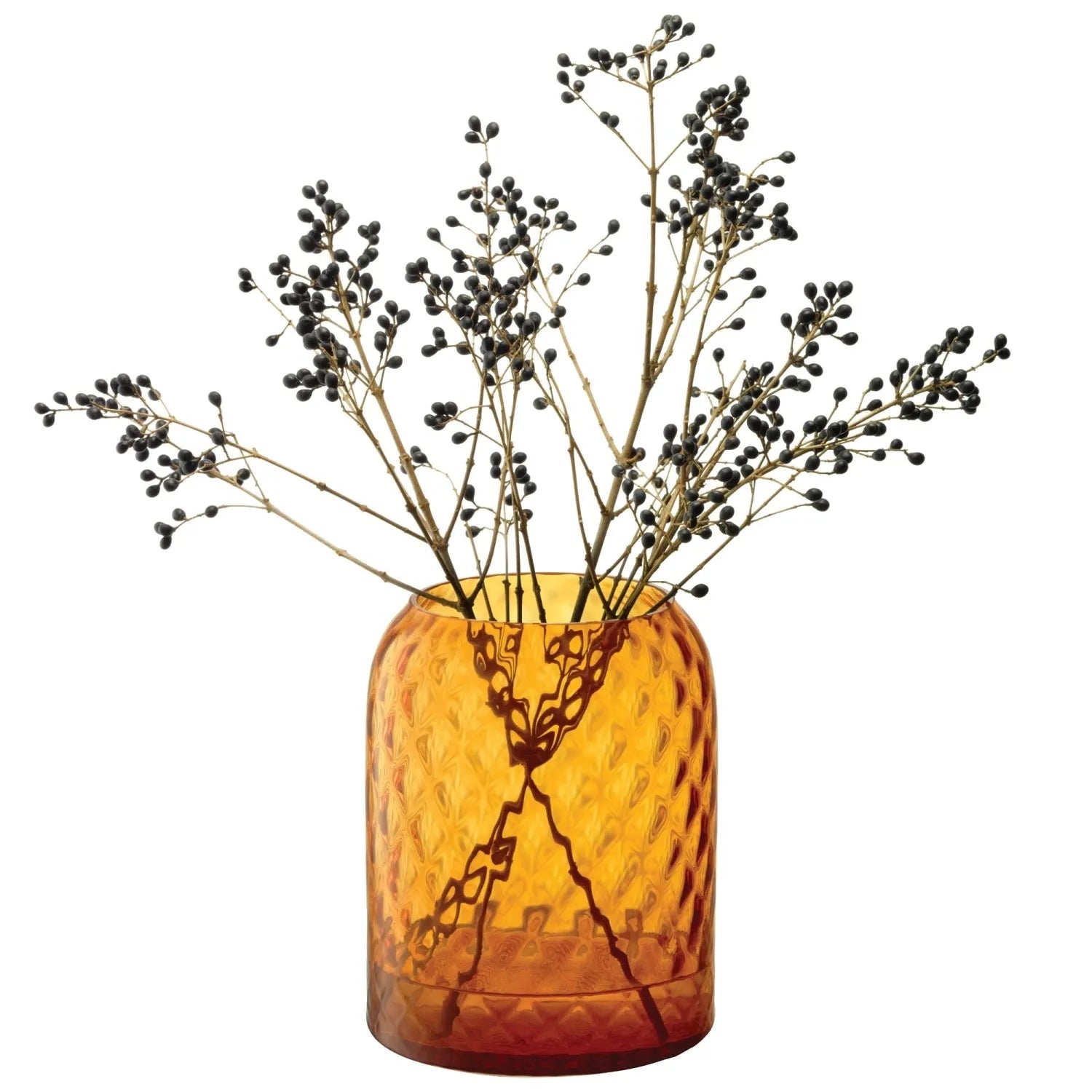 LSA Dapple Vase Laterne, 16cm, Sun bernstein, stilvoll und warm.