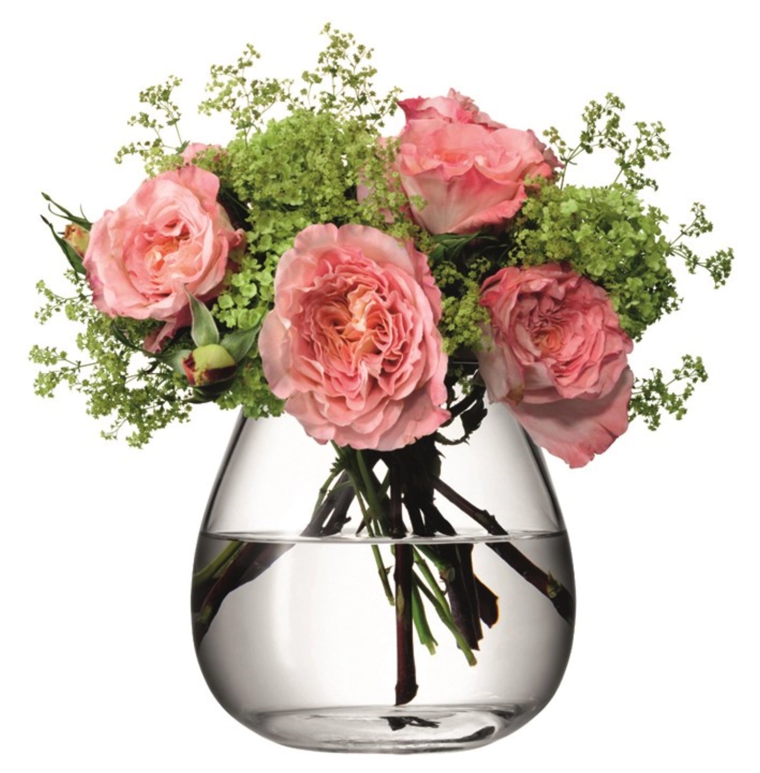 Flower Bouquet Tischvase H17cm - klar - KAQTU Design