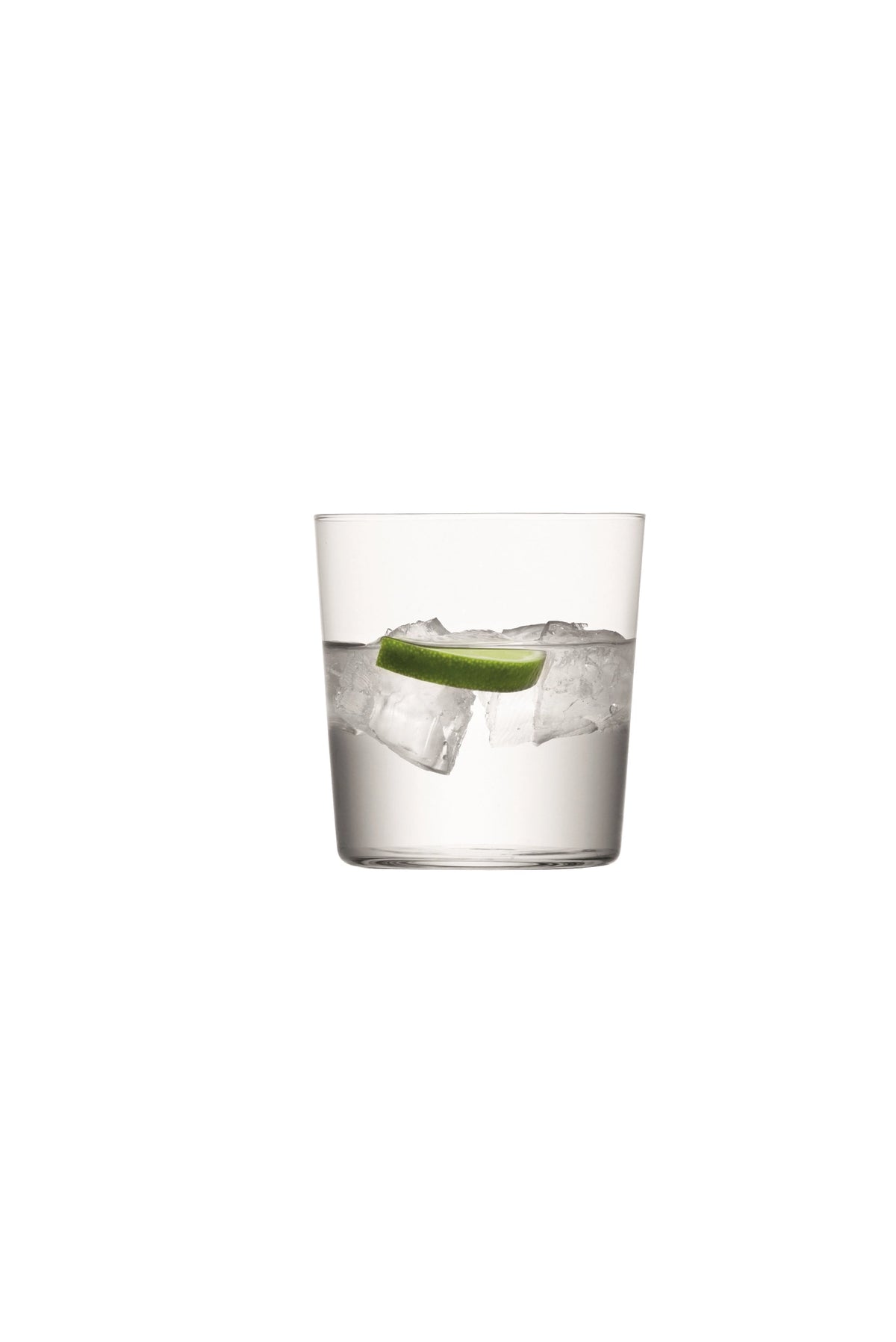 Transparenter Gio Becher mittel 390ml aus Glas von LSA, zylindrische Form mit feinen Wänden, Durchmesser 8.4 cm, Höhe 9 cm