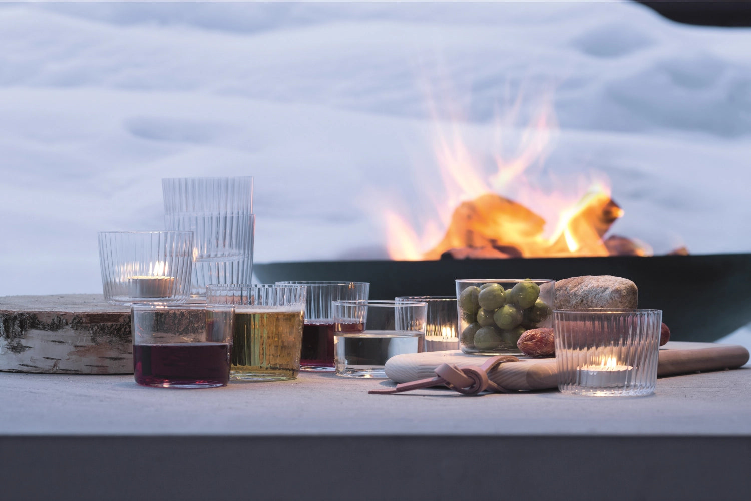 4 Set Gio Cup Medium 390ml - Clear