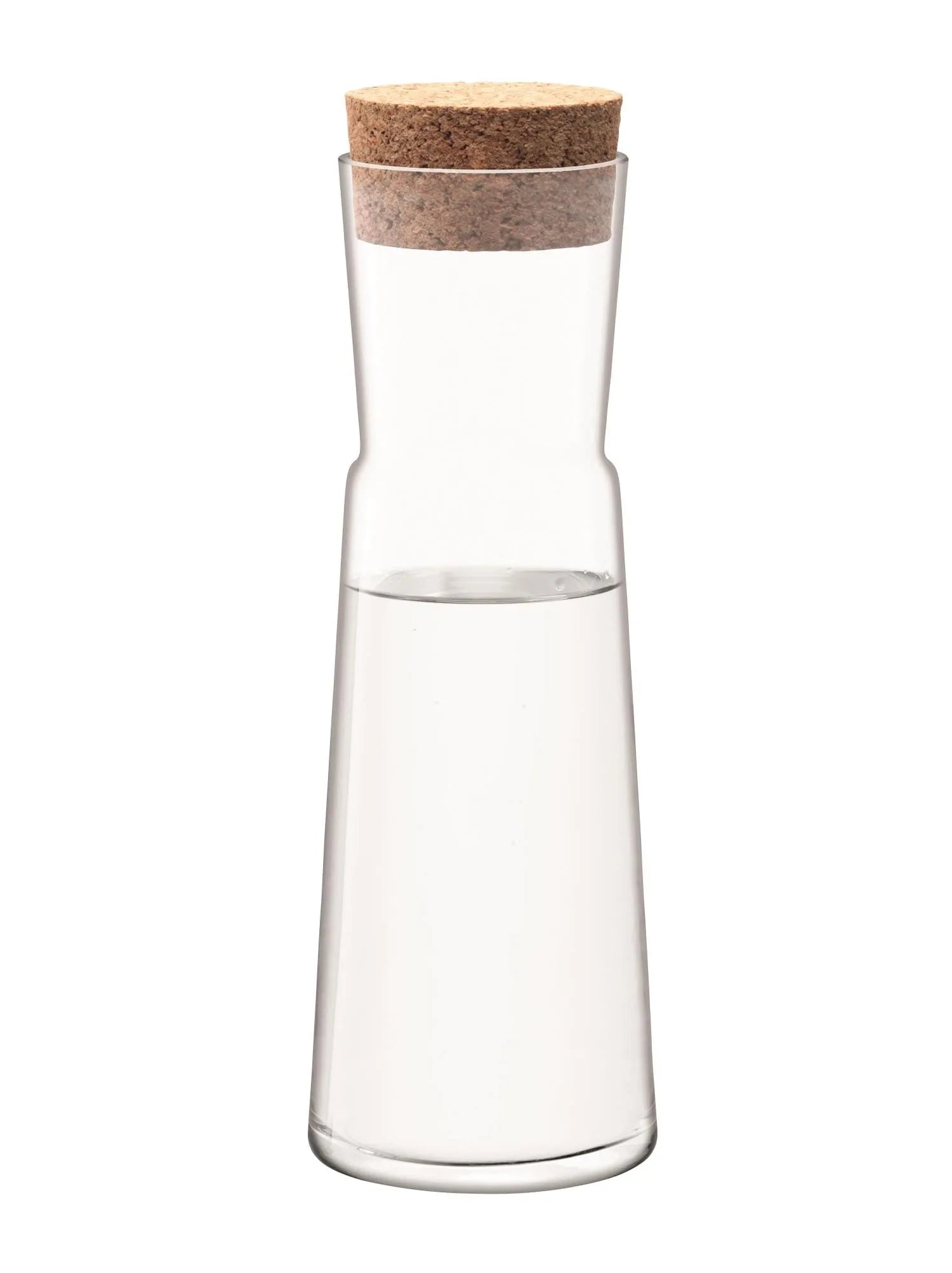 Gio Karaffe 1.35L von LSA: Klare Eleganz mit Korkverschluss.