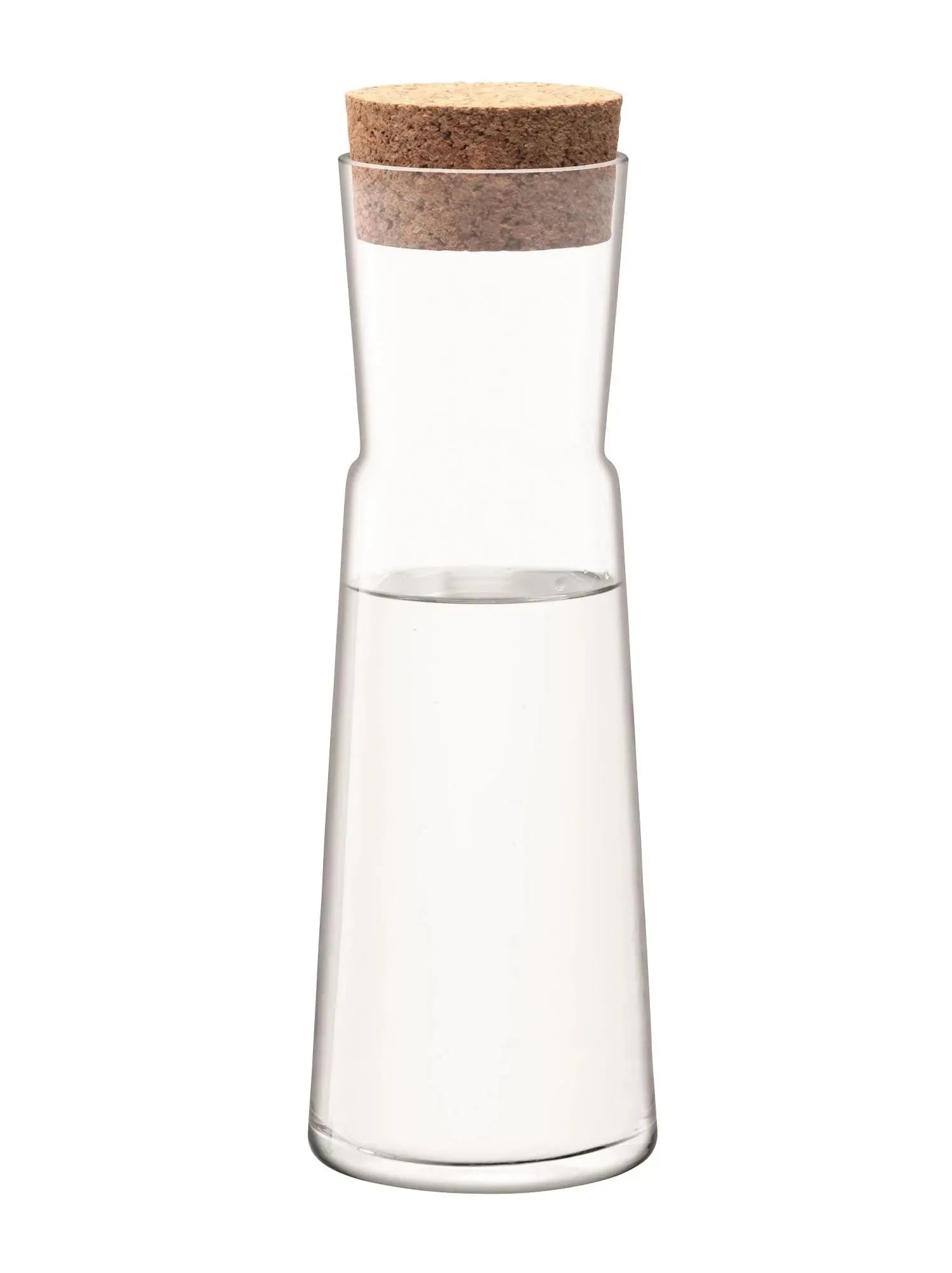 Gio Karaffe 1.35L von LSA: Klare Eleganz mit Korkverschluss.