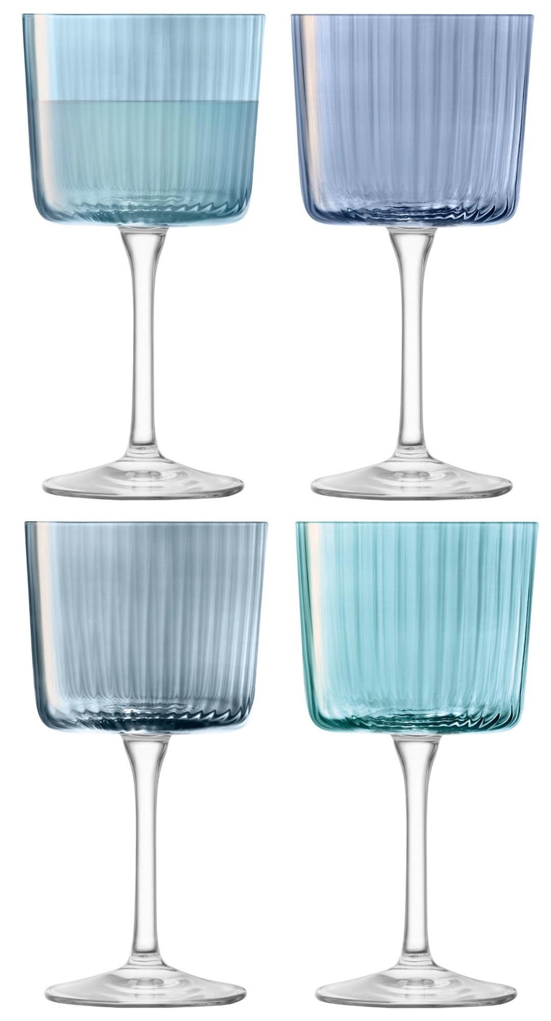 4 set gemme bicchieri da vino da 250 ml di zaffiro.