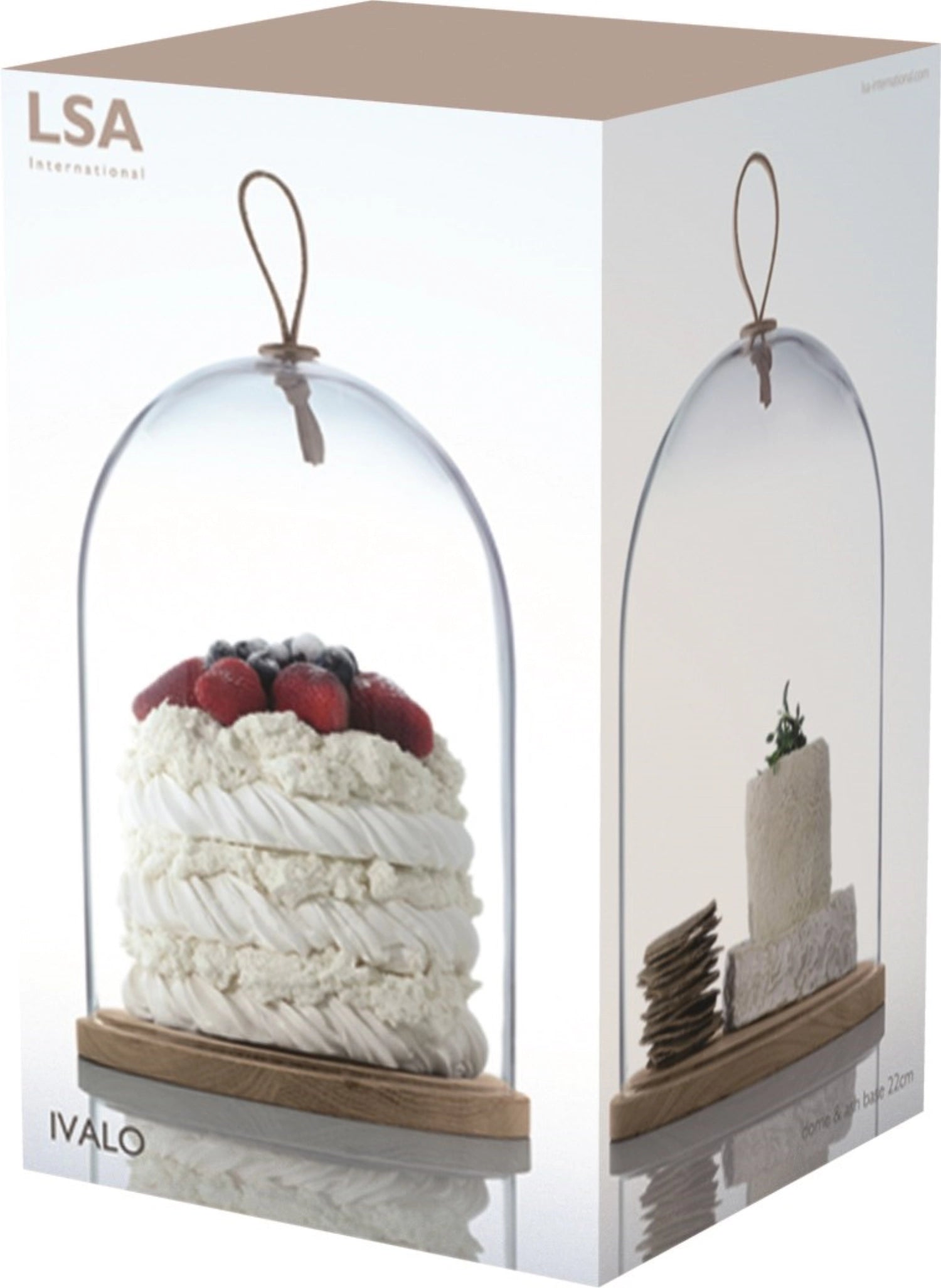 Ivalo Haube  Platte aus Esche Ø22cm - klar