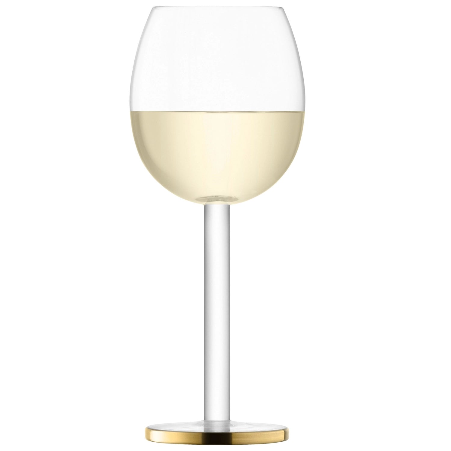 Elegantes 2er Set Luca Weingläser von LSA, ideal für Rotwein, mit luxuriösen goldenen Akzenten und einem Fassungsvermögen von 300ml.
