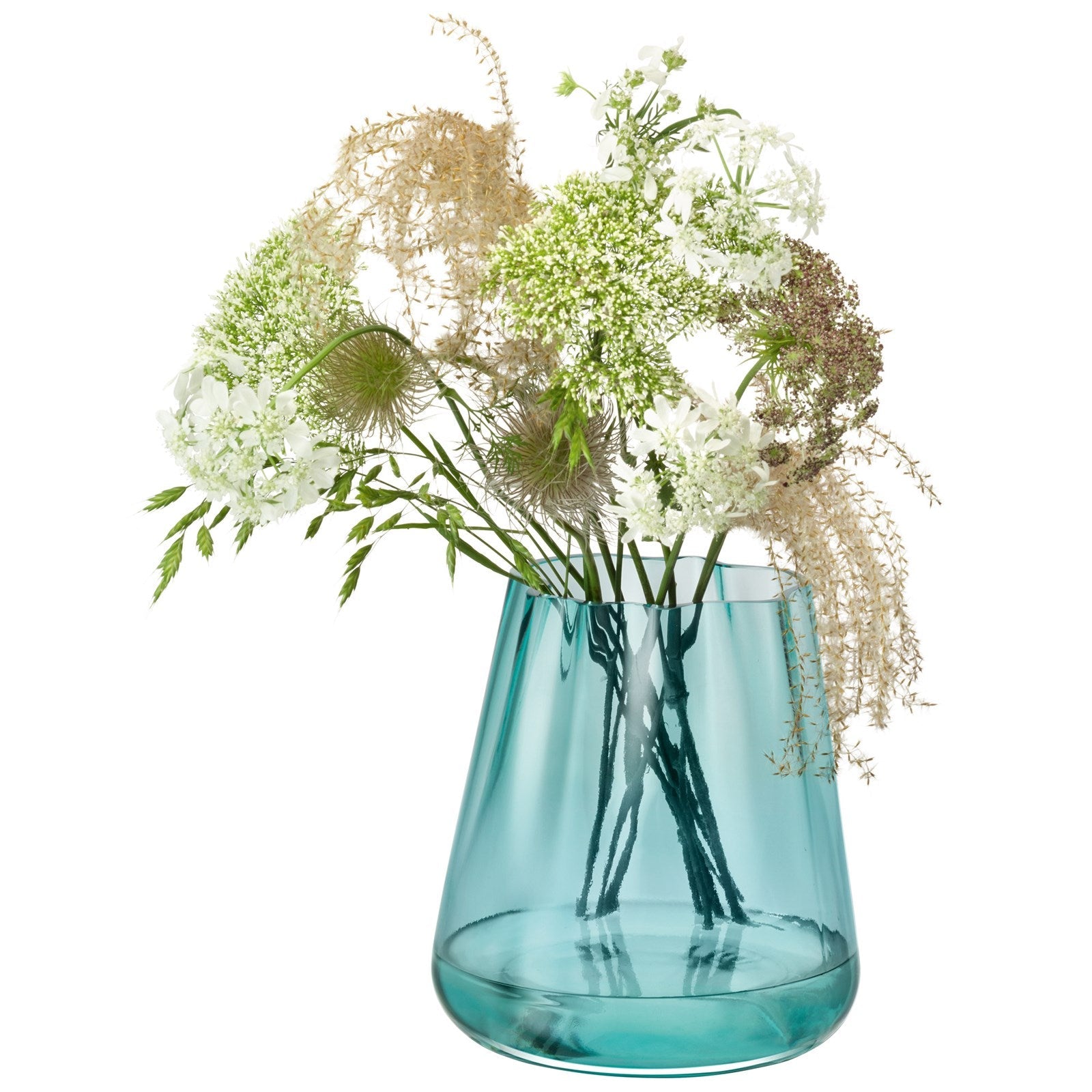 Lagoon Vase/Laterne H18,5cm in Meeresgrün von LSA – maritimes Flair.