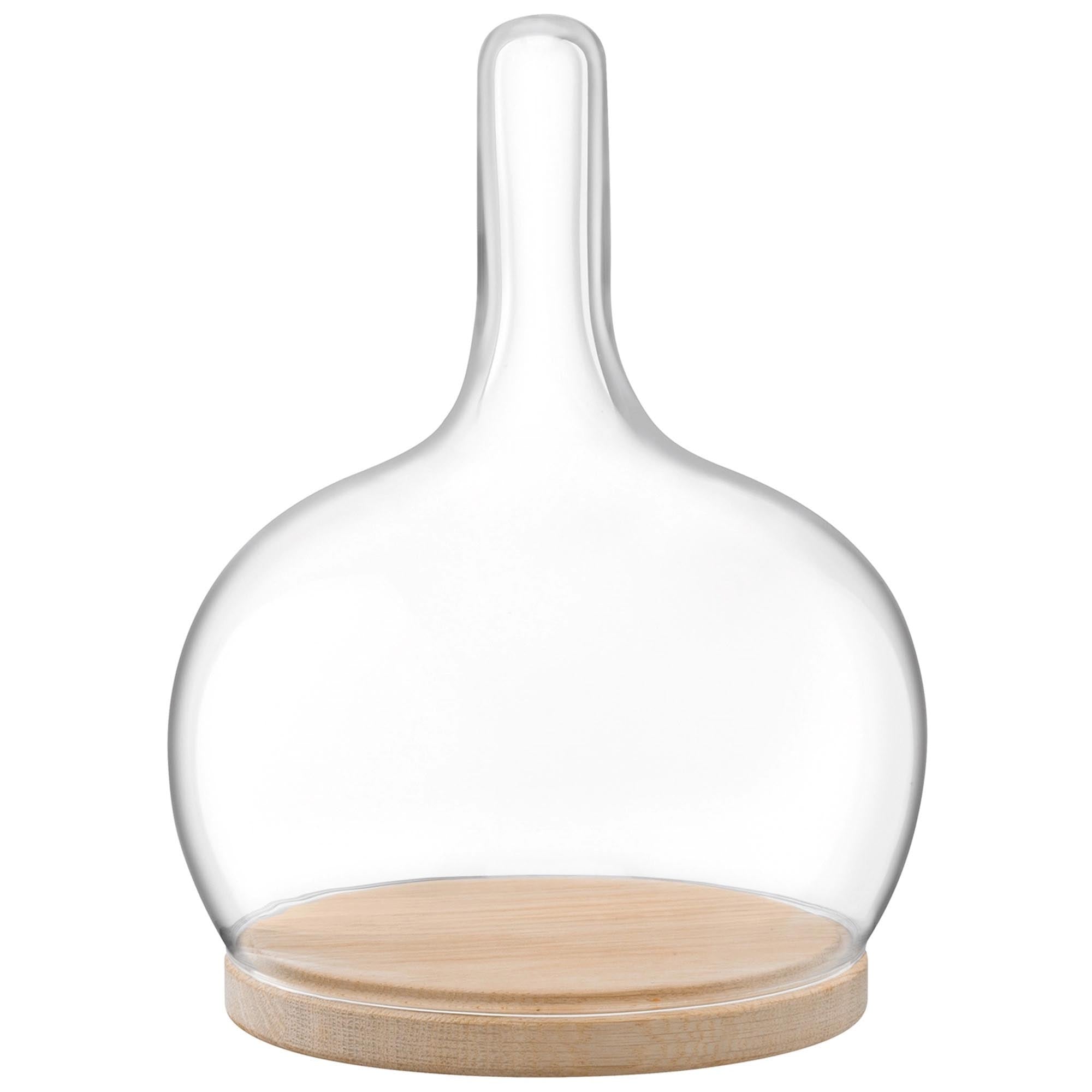 Cloche Dome Platte Oak Ø19.5cm H25.5cm