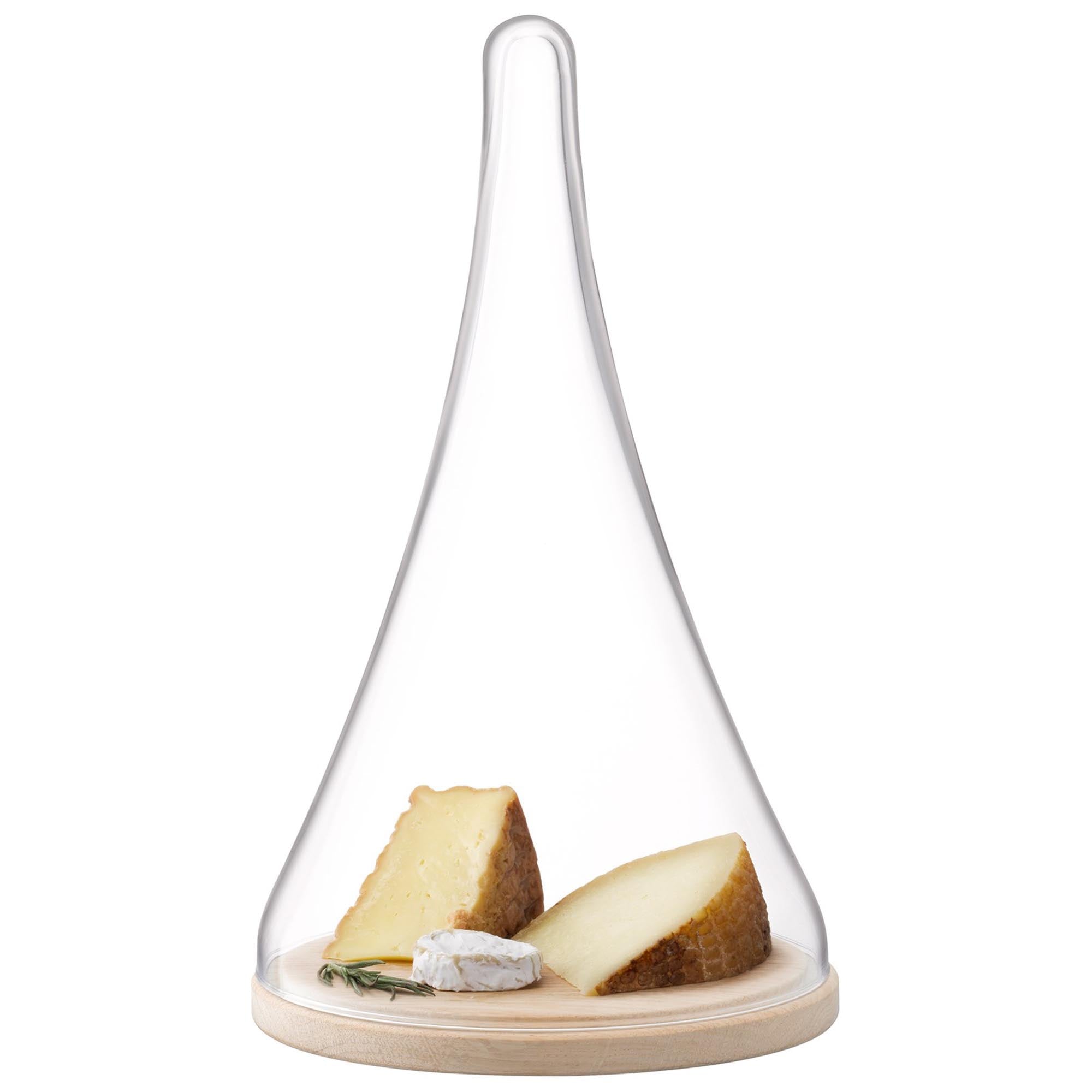 Cloche Dome Platte oak Ø21cm H35.5cm