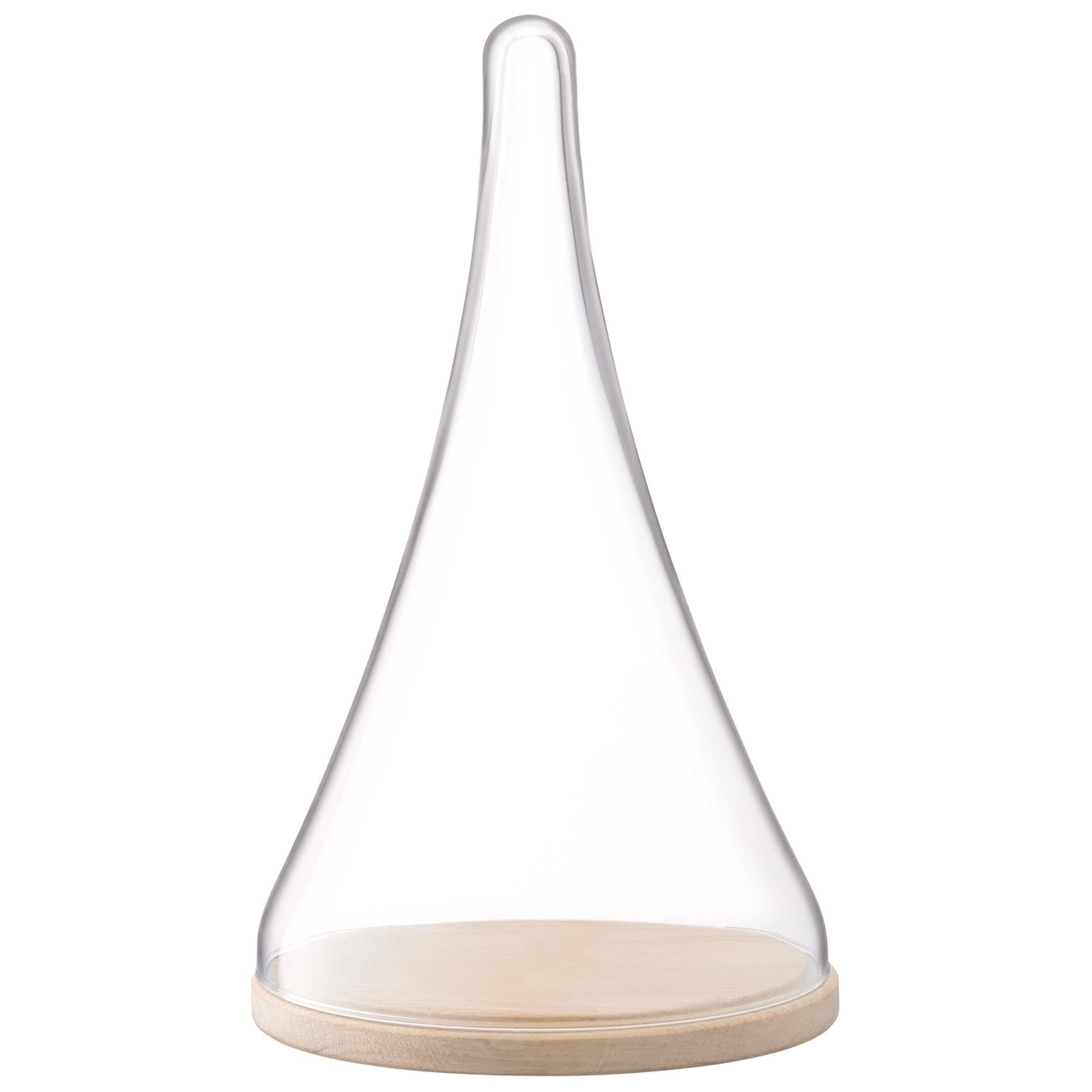 Cloche Dome Platte oak Ø21cm H35.5cm