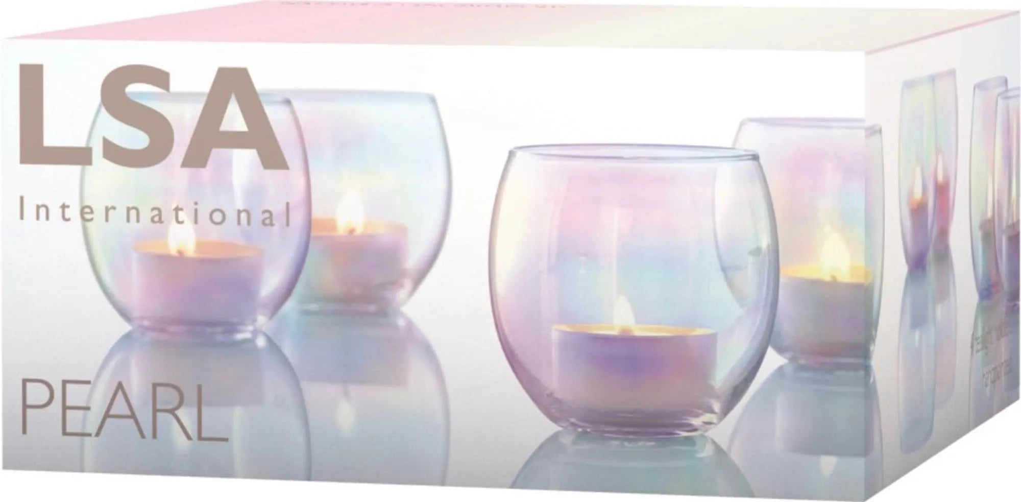 LSA Pearl Teelichthalter Set: Luxuriöses Perlmutt für Ihr Zuhause.
