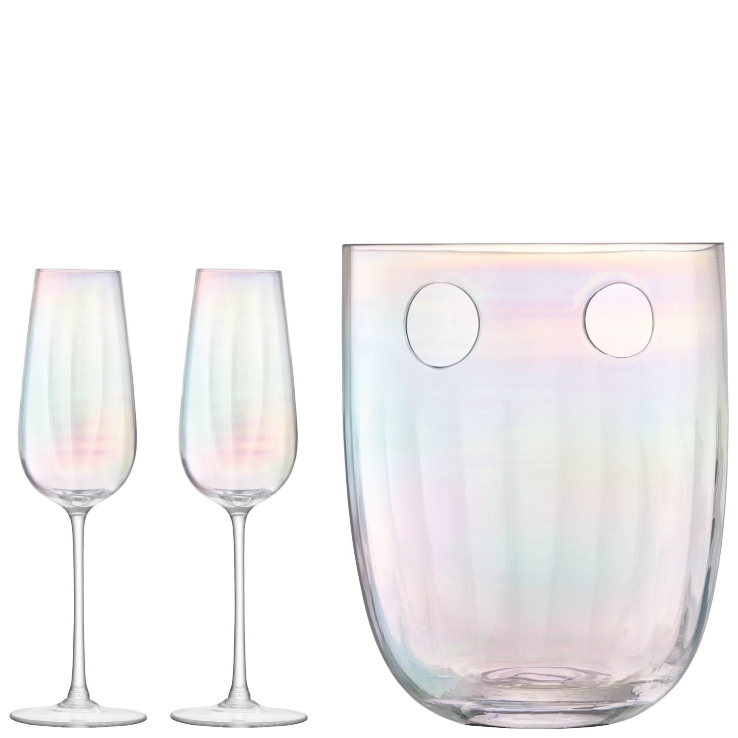 Pearl Champagner Set 250 ml, H24,5 cm - Perlmutt