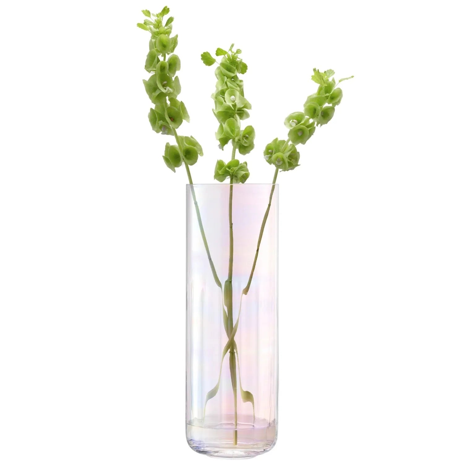 Exquisite LSA Vase mit einzigartigem Perlmutt-Design, 38,5cm hoch.