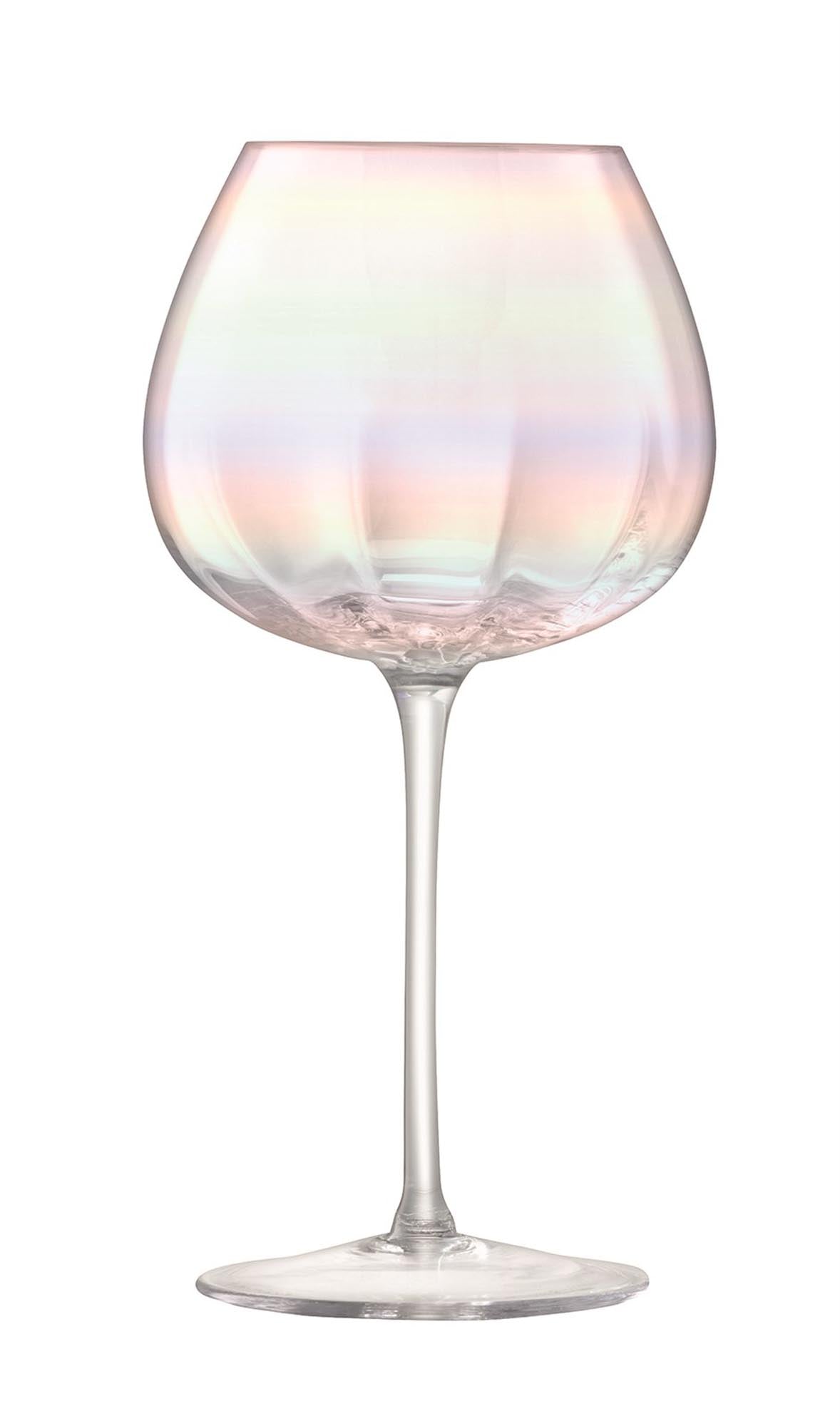 2 set di vino rosso perle vetro 460ml - perla