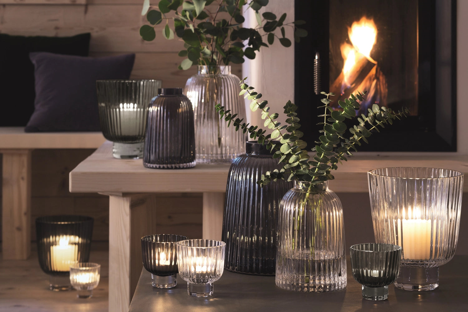 VASE VASE H26CM - GRIGIO