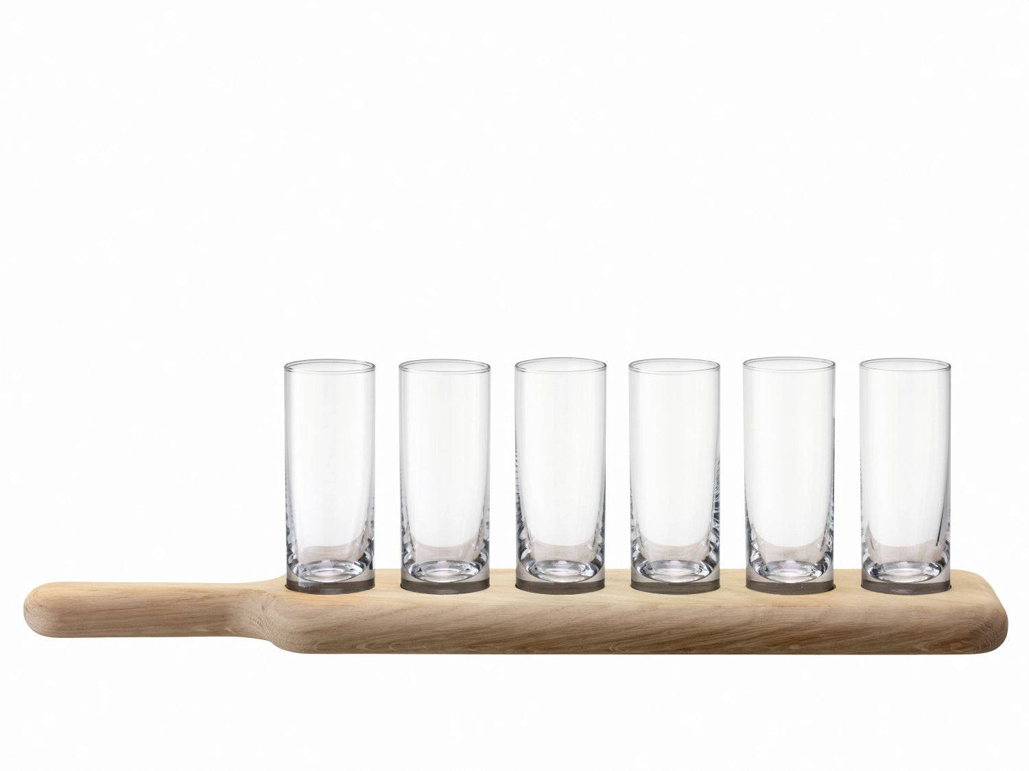 Paddle Wodka Set  Unterteil aus Eiche L40cm - klar - KAQTU Design