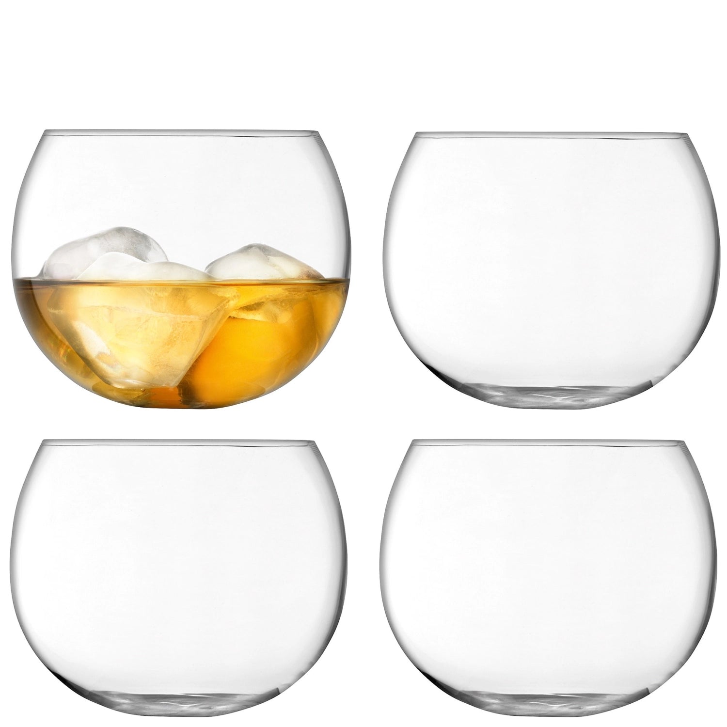 4er Set Rocker Tumbler 350ml transparent in Transparent präsentiert im Onlineshop von KAQTU Design AG. Glas ist von LSA