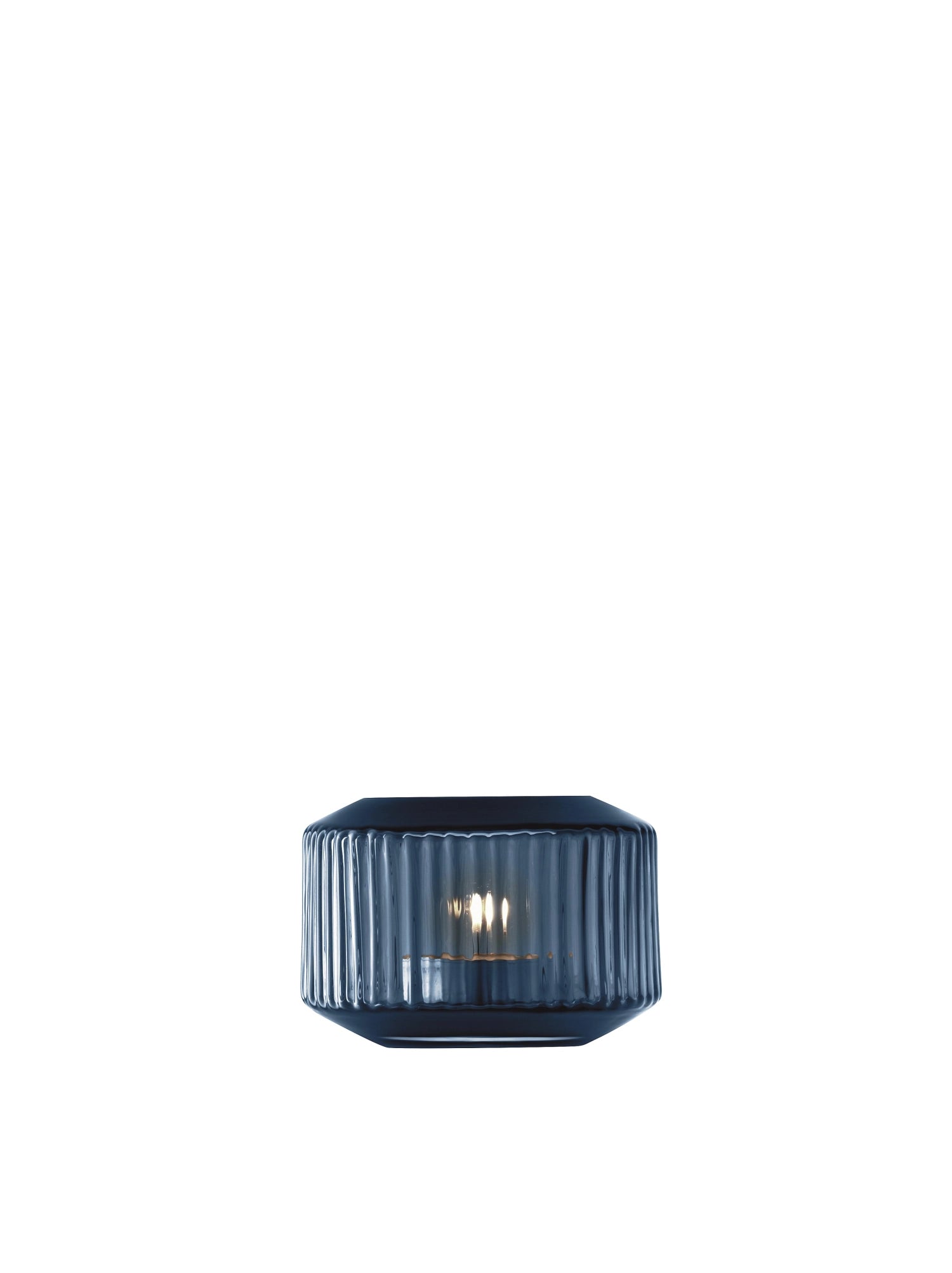 Rotunda Teelichthalterr Vase H7cm saphirblau - KAQTU Design