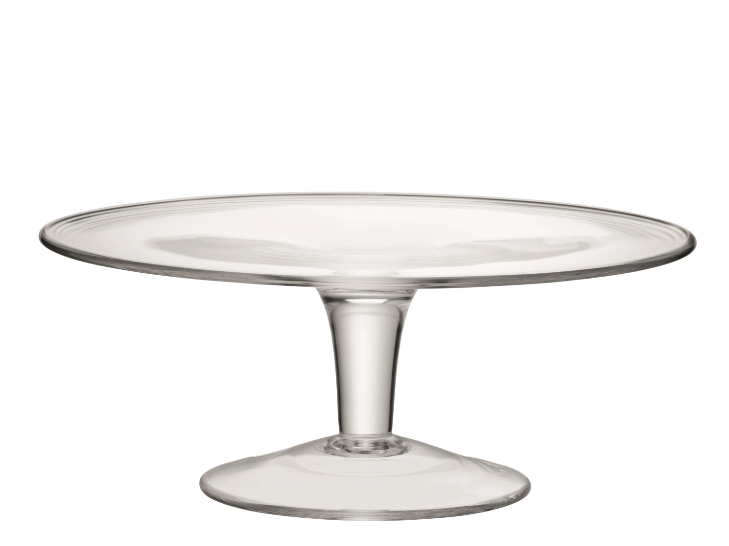 Elegante LSA Kuchenplatte Ø30cm aus klarem Glas, ideal für Torten, leicht zu reinigen, perfekt für besondere Anlässe.