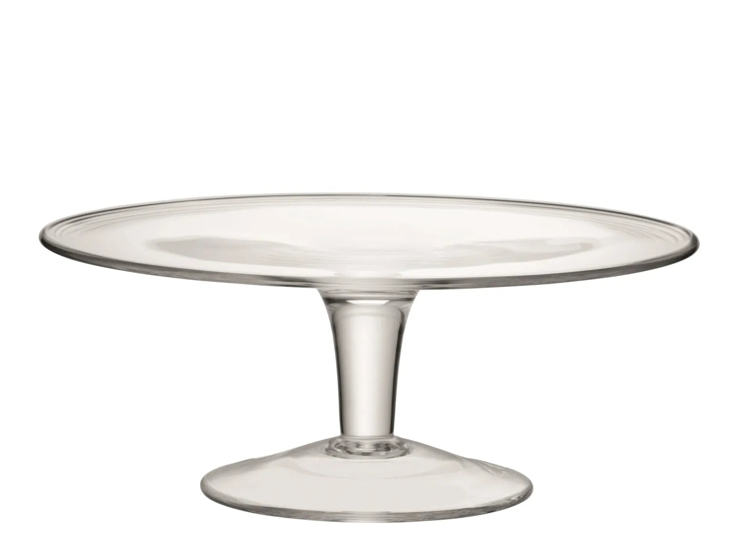 Elegante LSA Kuchenplatte Ø30cm aus klarem Glas, ideal für Torten, leicht zu reinigen, perfekt für besondere Anlässe.