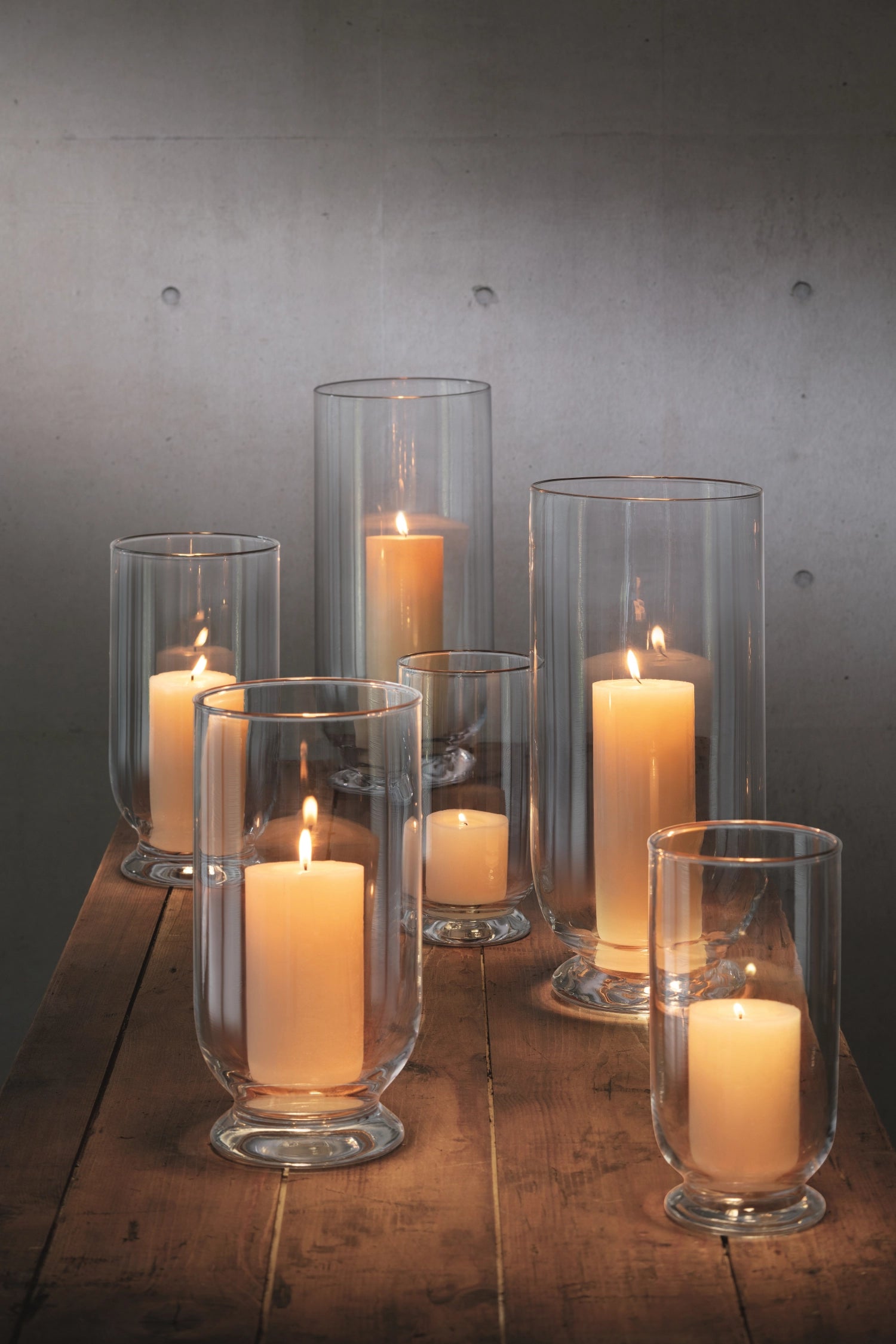 Terrace storm lantern H30cm - clear