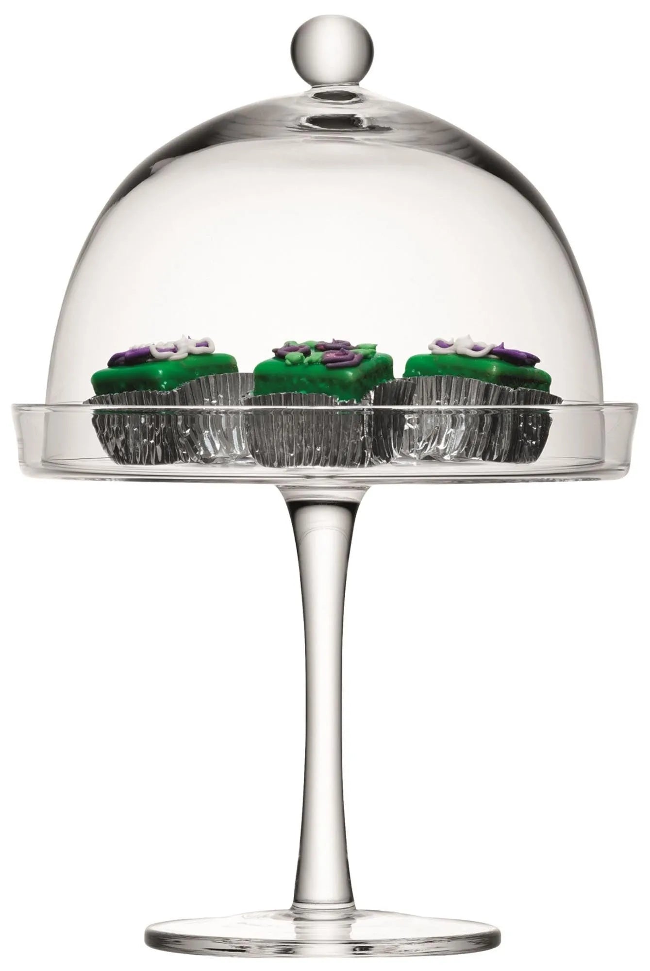 Vienna Kuchenplatte  Deckel Ø23cm Ø20.5cm H34.5cm - klar in Transparent präsentiert im Onlineshop von KAQTU Design AG. Platte ist von LSA
