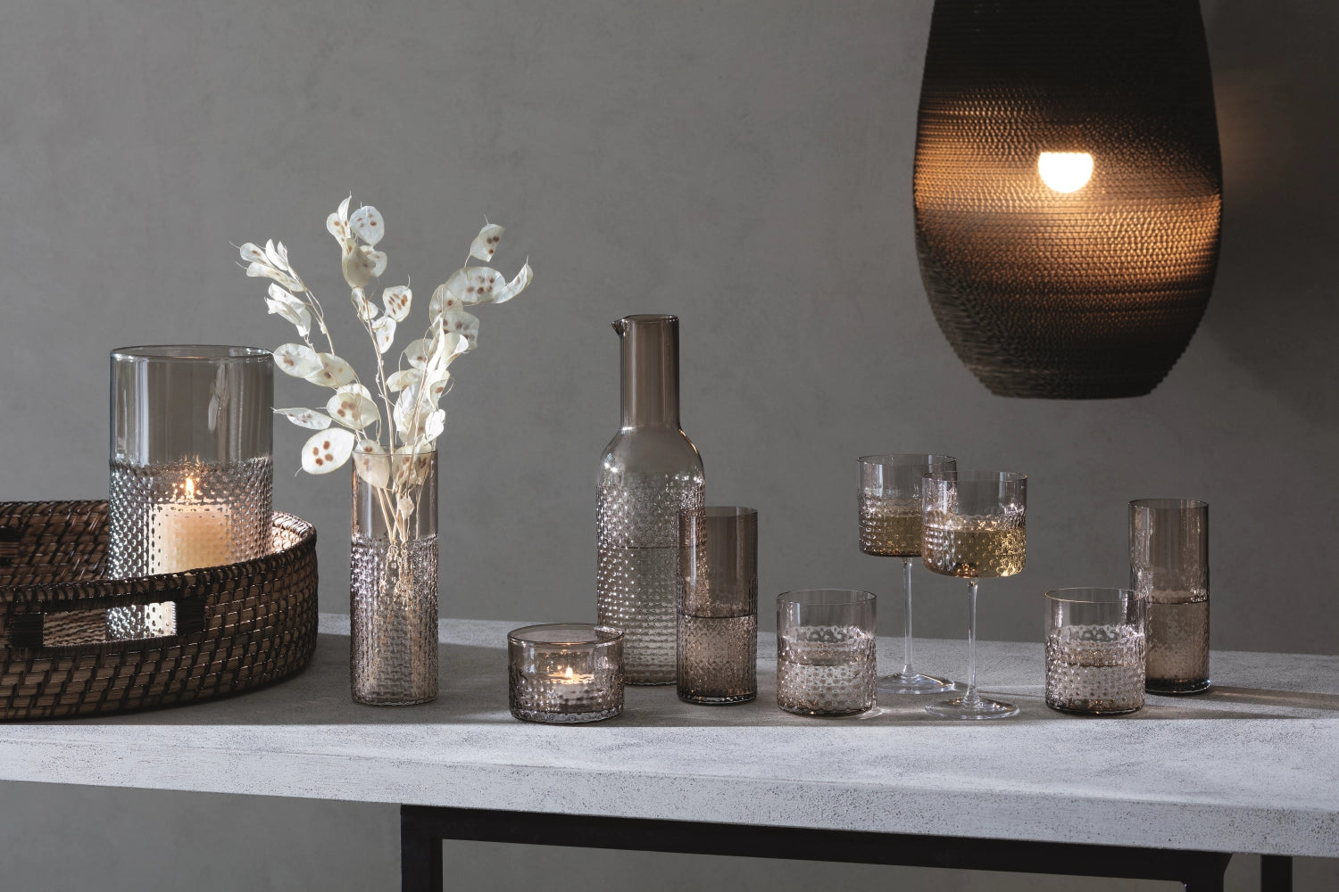 2 set wicker longdrinkläser 400ml