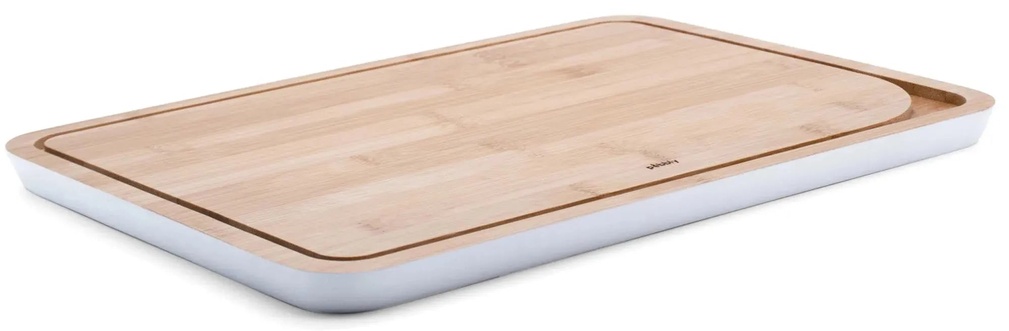 Elegantes weißes Schneidebrett 25x35cm für stilvolles Kochen.