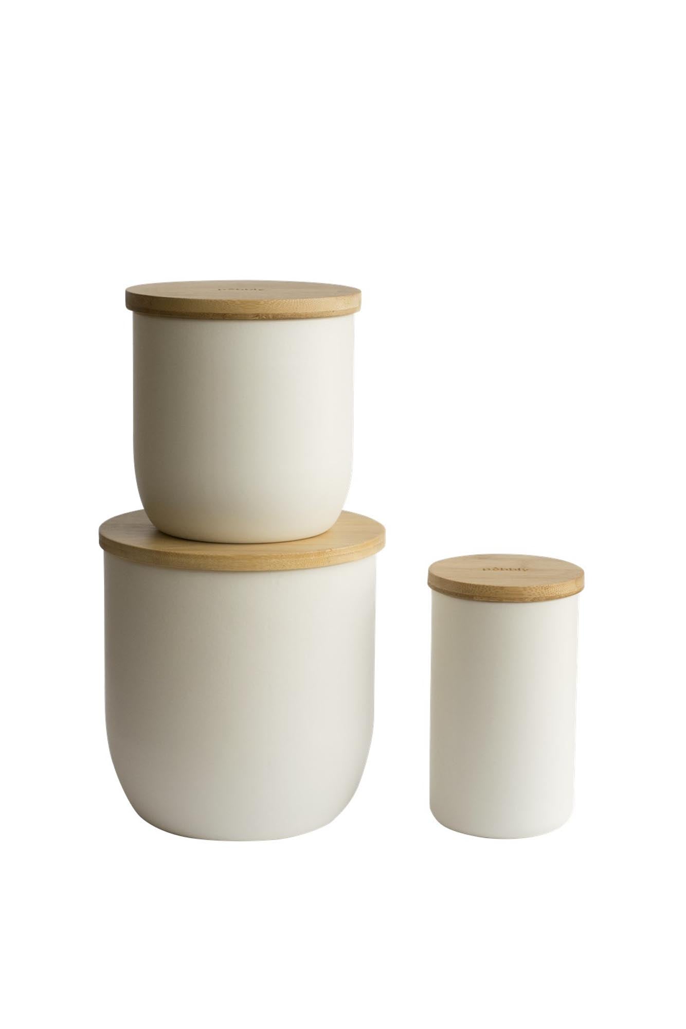 Pebbly Boîte à biscuits en métal blanche 2300 ml, 15 x 15 x 15,5 cm