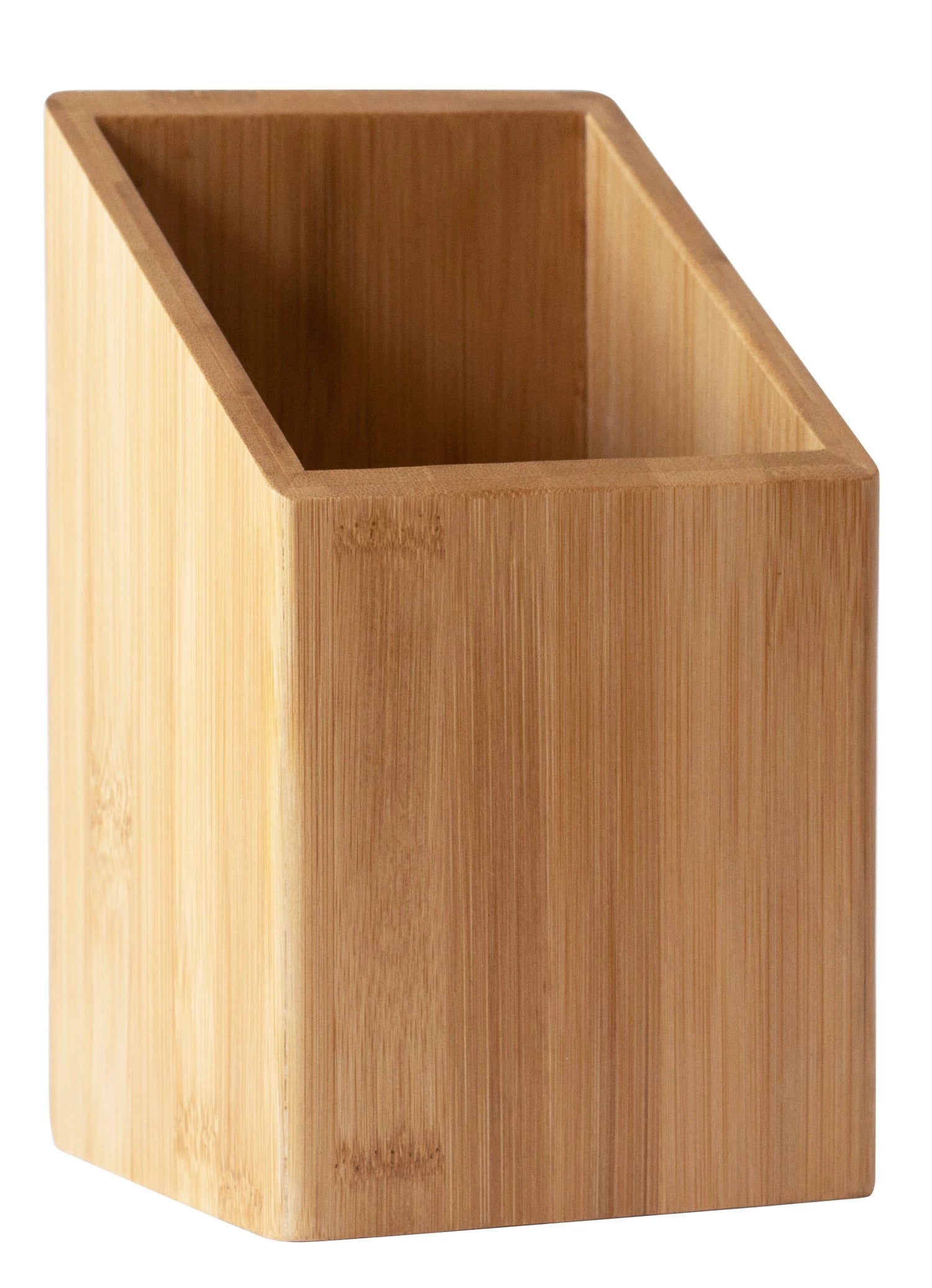 Pebbly Besteckkorb, Bambus, 11x11x18cm - KAQTU Design