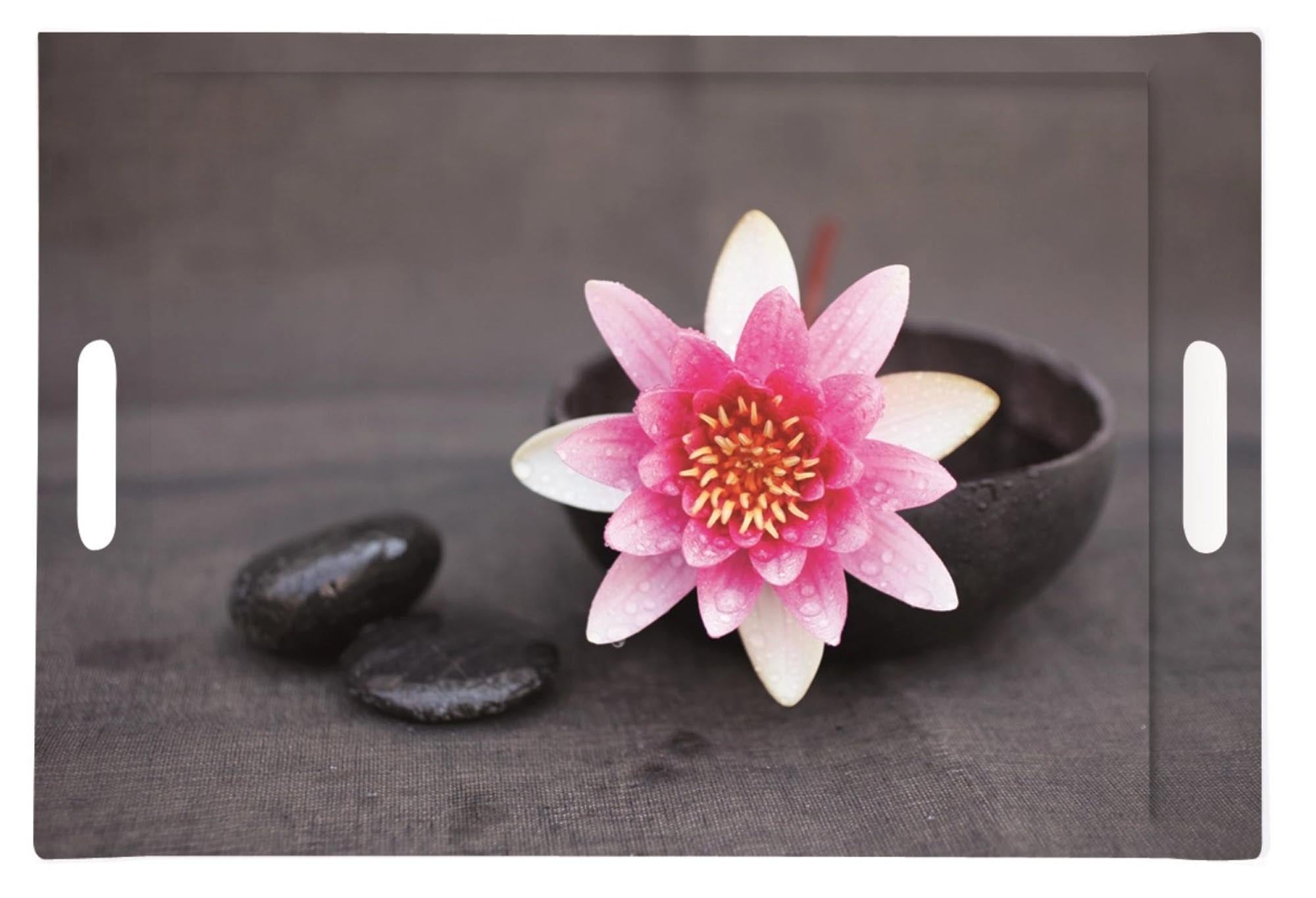 Nymphea tray m. Gripped 49x34cm