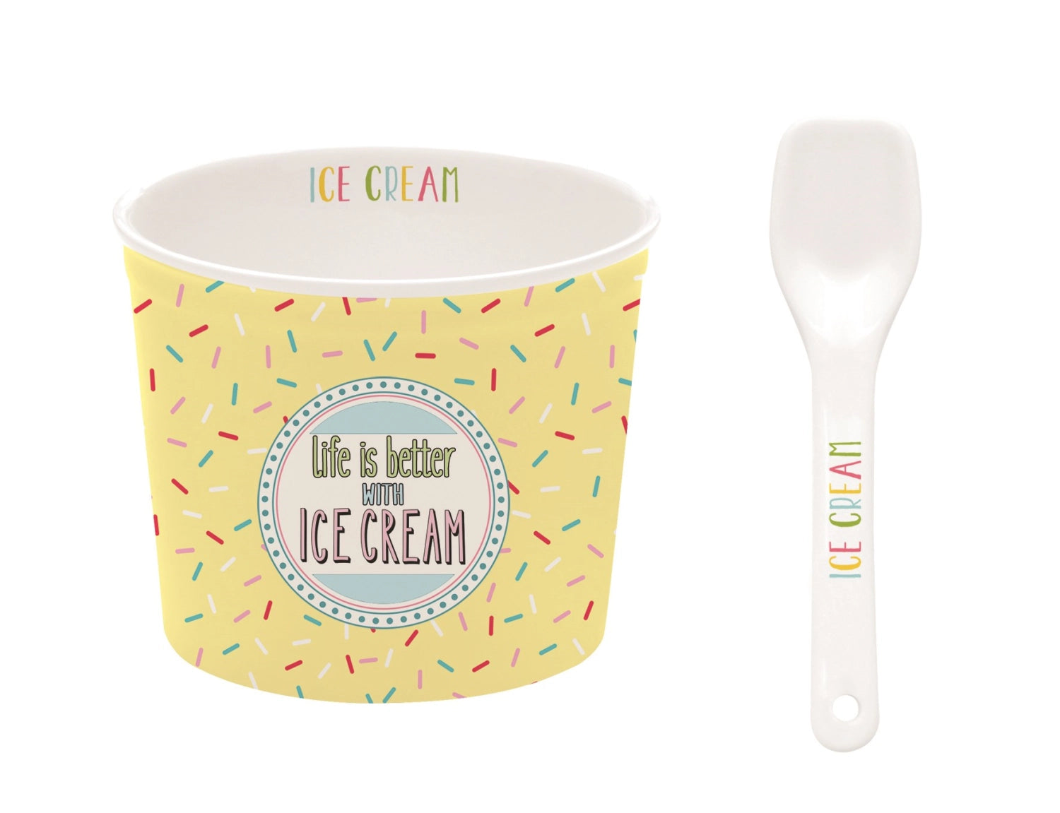 Ice Cream Eisbecher gelb, D8.5cm - KAQTU Design