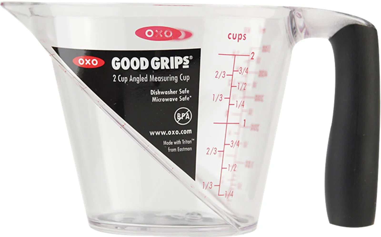 OXO 250 ml Messbecher: Praktisch abgewinkelt für präzises Abmessen.