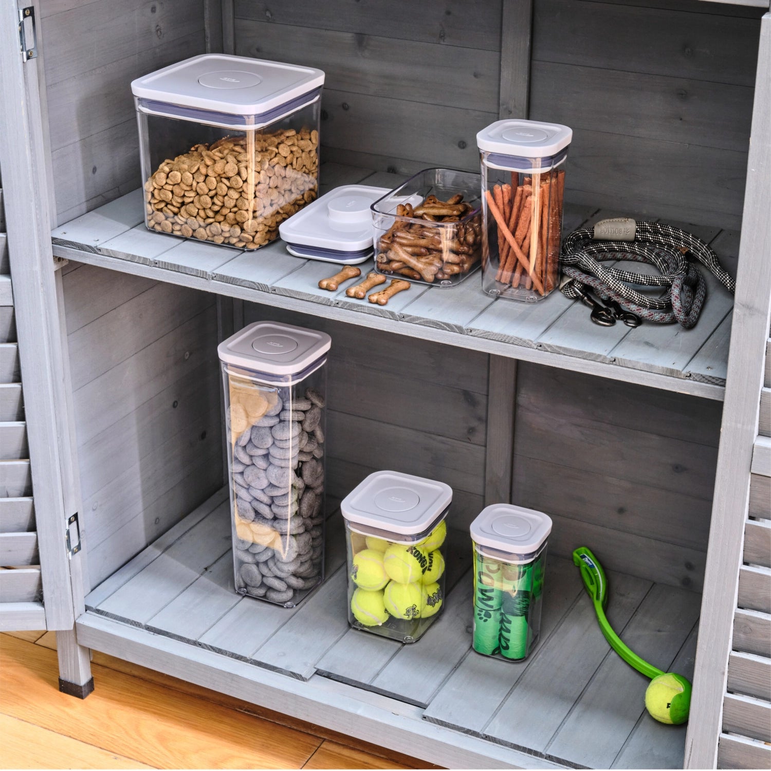 POP 2.0 container small square, 10.6x10.6x16 cm, 1 l