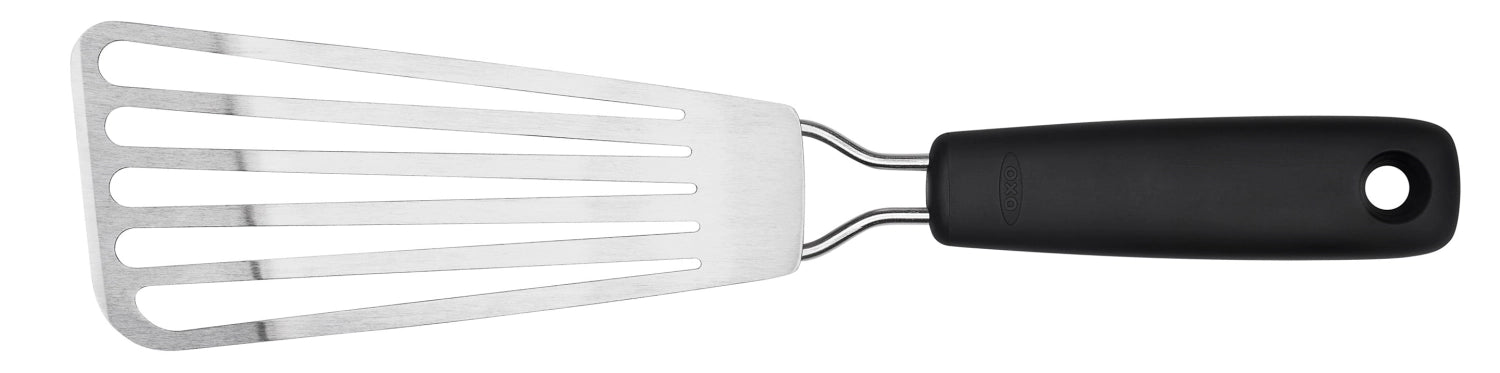 Entdecken Sie den Good Grips Grill-Fischwender klein von OXO – ideal für das Wenden von Fischfilets. Hochwertig, ergonomisch und langlebig!
