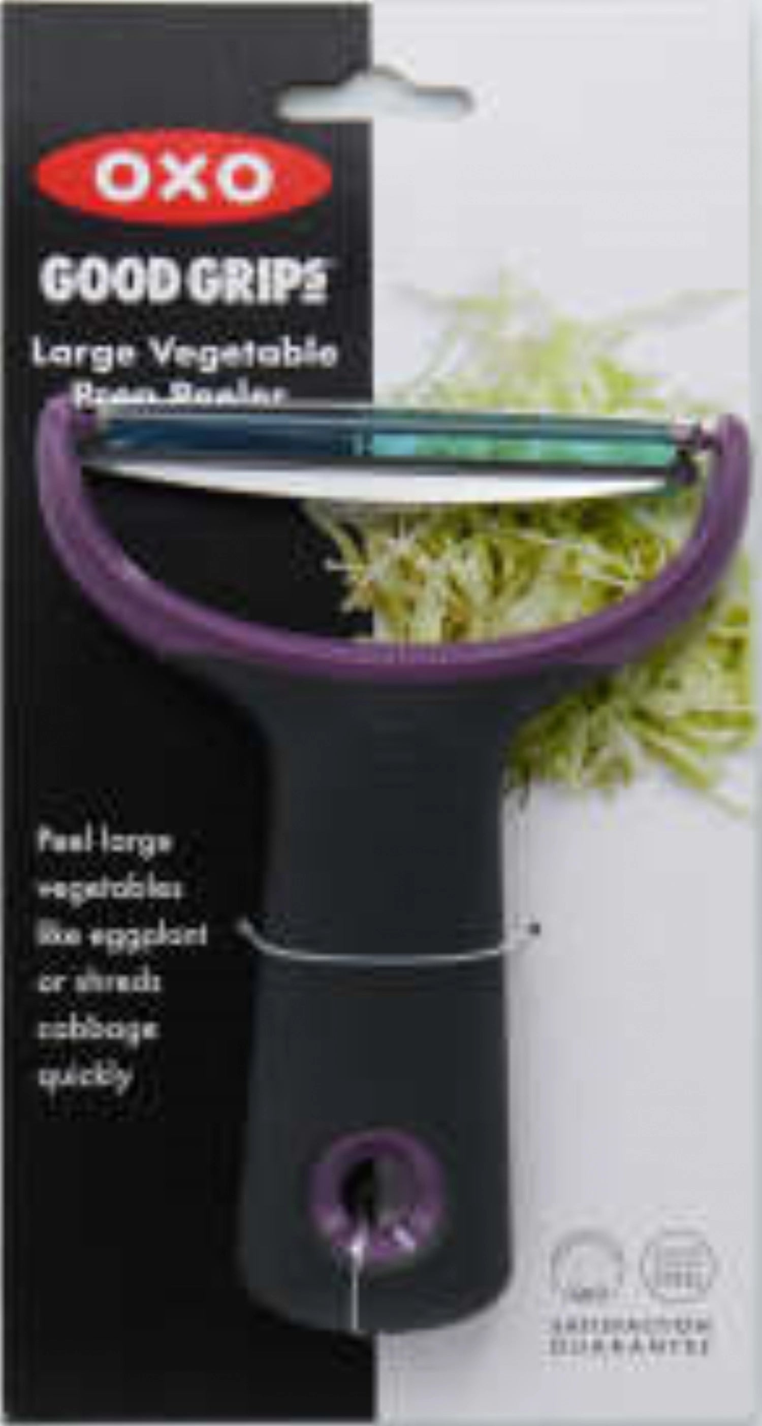 Erleben Sie den OXO Good Grips Y-Schäler – perfekt für dicke Gemüsesorten! Mit scharfer Klinge und ergonomischem Griff für müheloses Schälen.